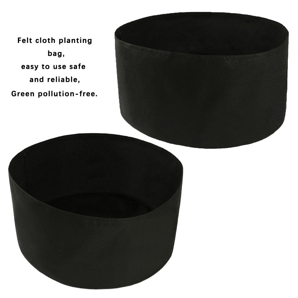 Takefuns 2pcs 150 Gallon Yard Grow Bags,Large Garden Bag,Thickened Nonwoven Plant Fabric Pots,Grow Pots Big Pots Plant for Nursery Garden,Planting