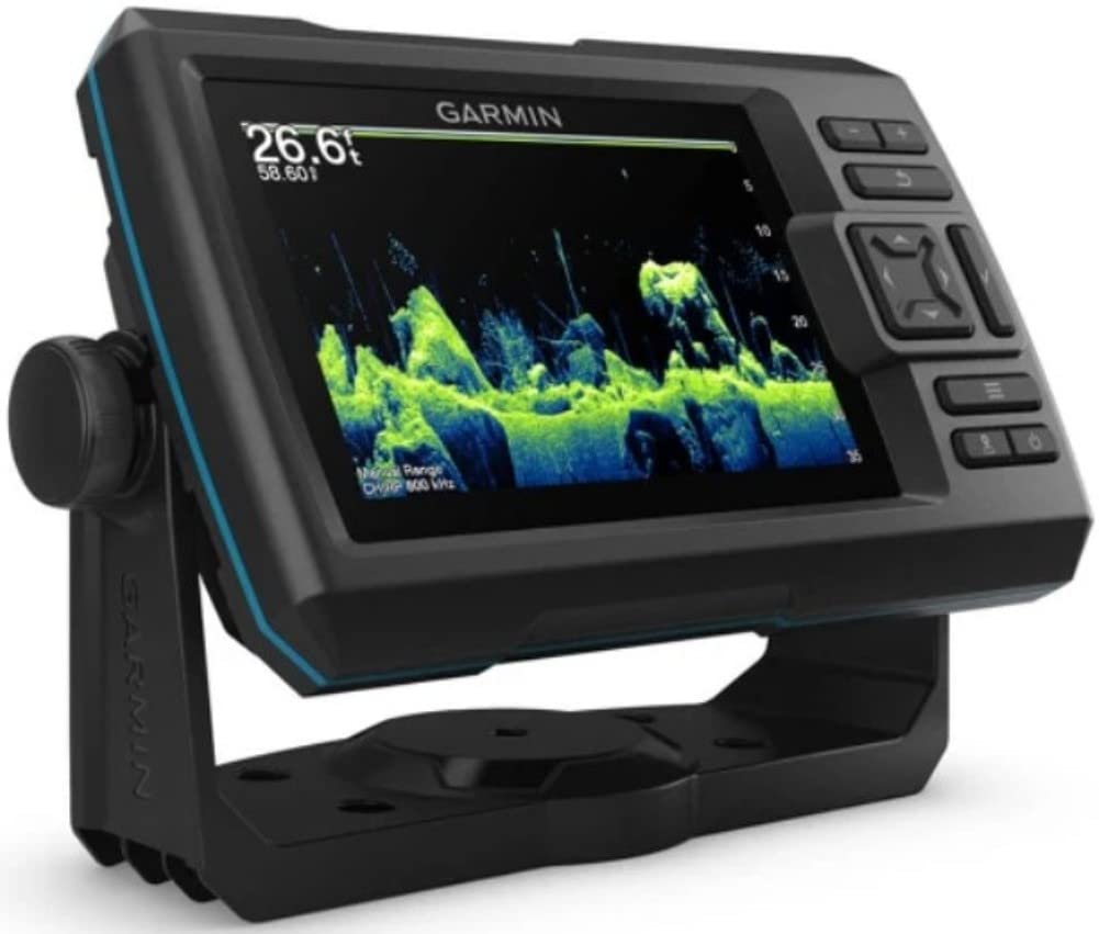 Garmin 010-02551-00 STRIKER Vivid 5cv Fishfinder With GT20 Transducer and Protective Cover, 5-inch Color Display, 800x480 Pixels Resolution, Vivid Scanning Sonar Color Palettes, High-sensitivity GPS