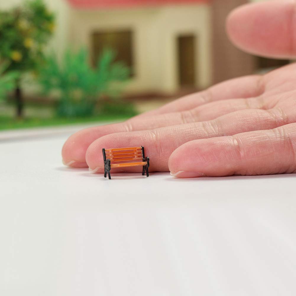 10pcs Park Benches Model Train 1:100 Bench 1.31cm or 0.51inch Chair Settee TT Railway Layout New