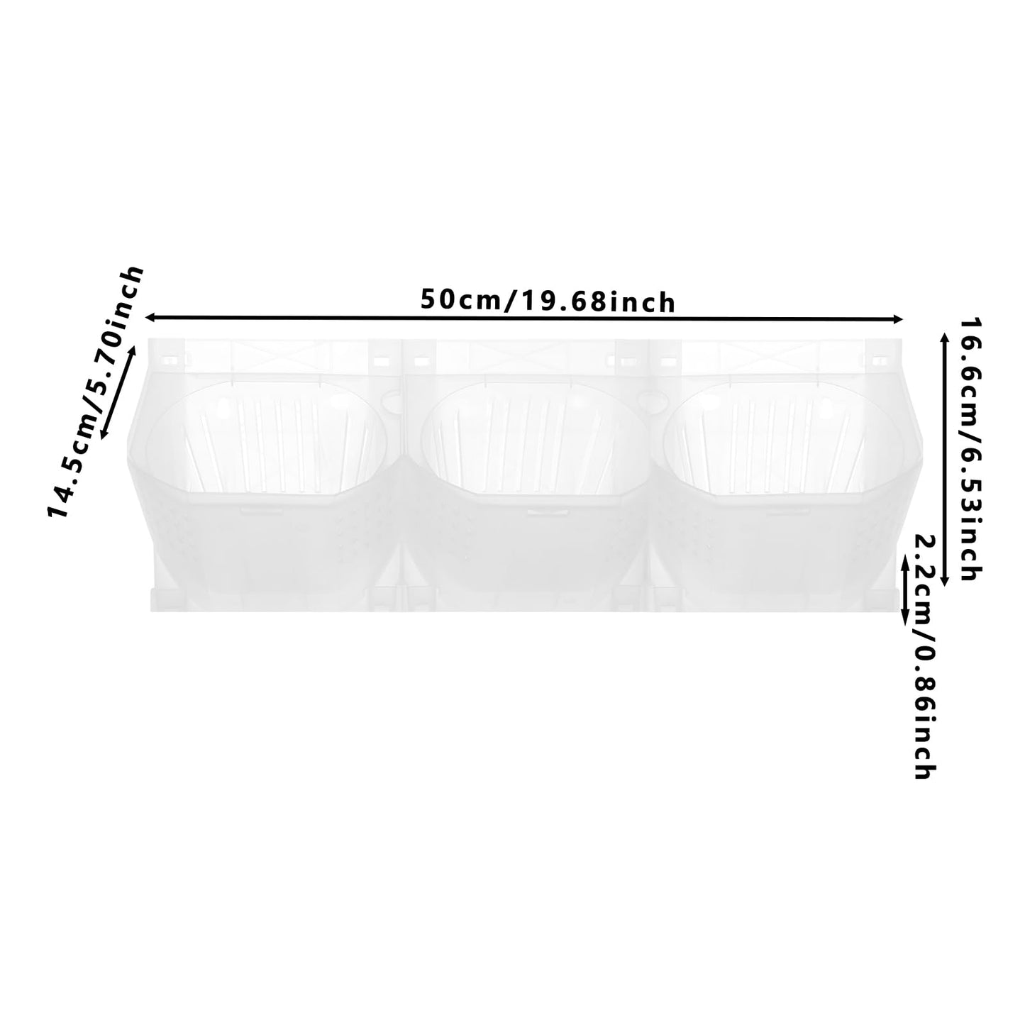 BYOIPLOI Vertical Wall Planter, Wall Planter with 36 Pots and 36 Non-Woven Fabrics Vegetable Hanging Pocket Holder for Hanging Flower Herbs Vegetables Home Indoor Outdoor Black (White)