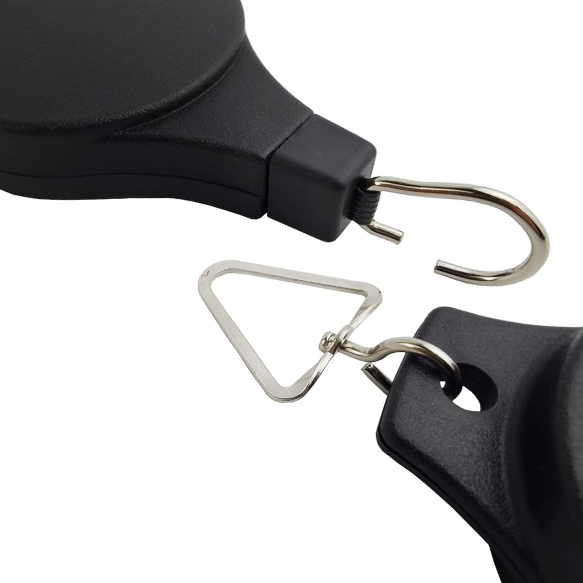 GXXMEI 2PCS Retractable Pulley Plant Hanger with 2PCS Ceiling Hooks Plant Pulley Hanging Flower Basket Hook Hanger for Garden Baskets Pots and Birds Feeder in Different Height
