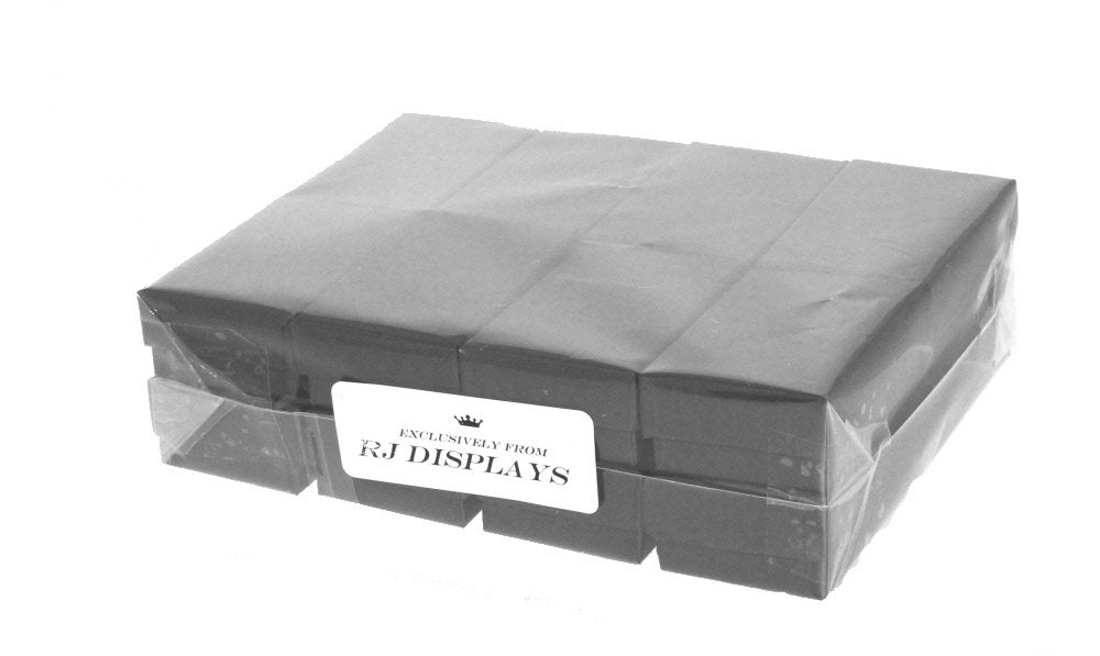 RJ Displays-25 Pack Cotton Filled Black Matte Paper Color Jewelry Gift Boxes for Earrings, Pendant, Rings, Necklace, Bracelets and Collectibles, Size 2.5 x 1.5 x 1" Inches