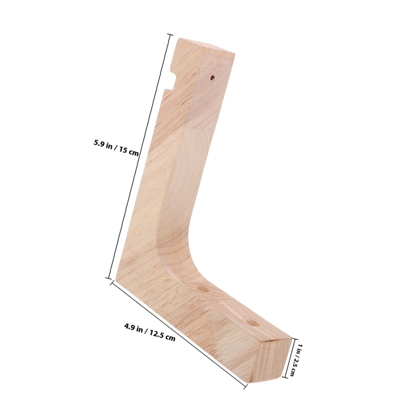 UKCOCO 2pcs Wooden Plant Hangers Wall Mounted Hooks for Indoor Hanging Plant Brackets Heavy Duty Natural Wood for Flower Pots