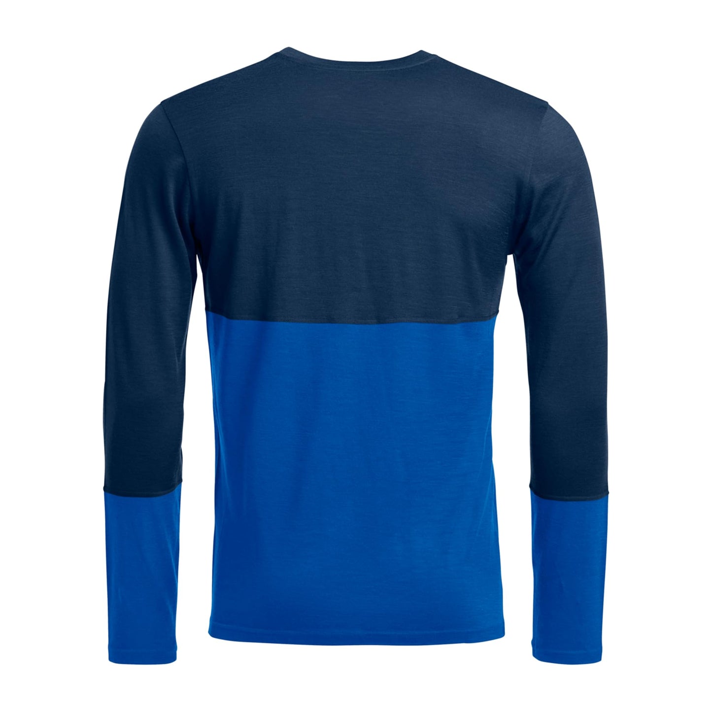 Ortovox Men's 185 Rock'n'Wool Long Sleeve Base Layer, Soft Breathable Merino Wool Base Shirt for Winter Touring & Skiing - Deep Ocean - M