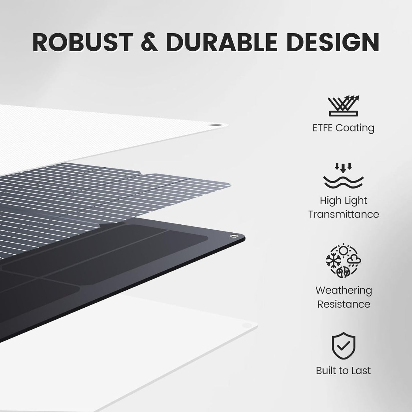 800 WattFlexible Solar Panel,2pcs 400 Watt Monocrystalline Solar Panel kit 10BB High Efficiency Module PV Power for 12-36V Battery Charging Car Battery Camper