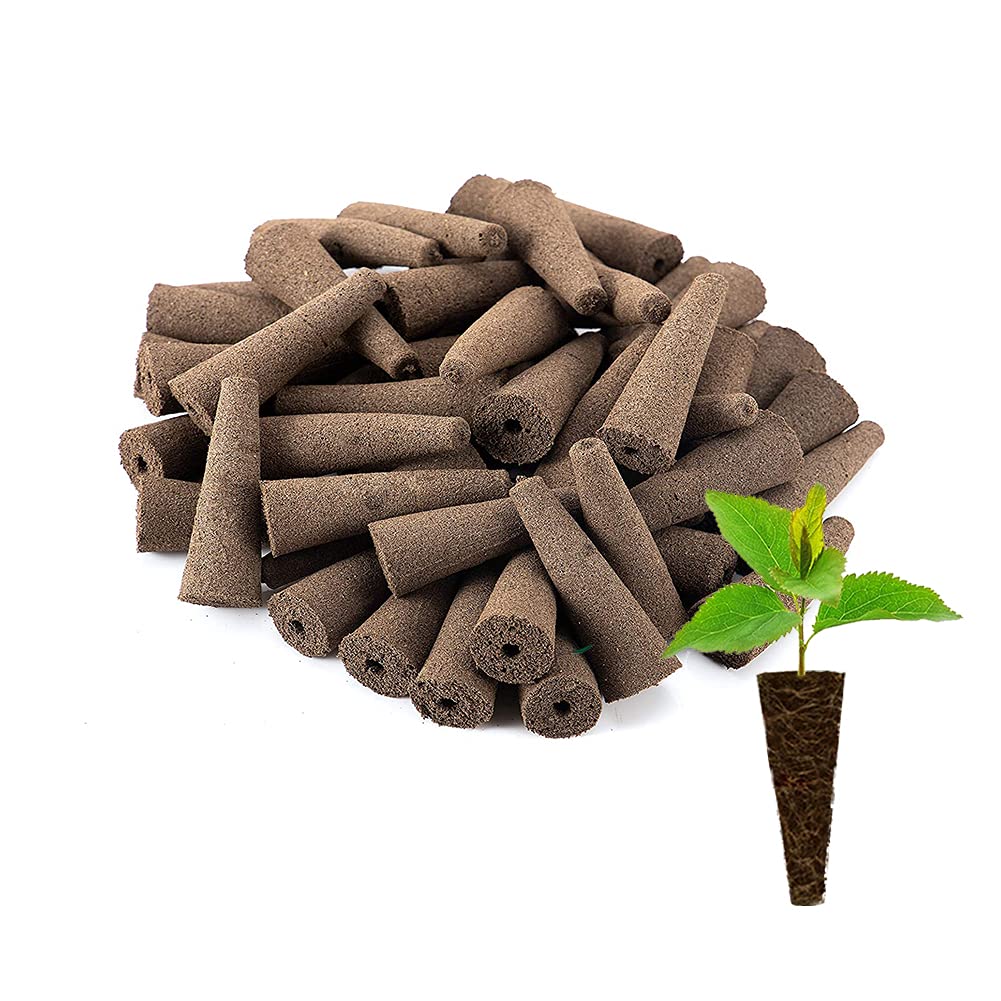 Aooccder Seed Starter Grow Sponges for Aerogarden, PH-Balanced Refill-Seed Pods Replacements for Indoor Hydroponic System, 50 Pack, Brown