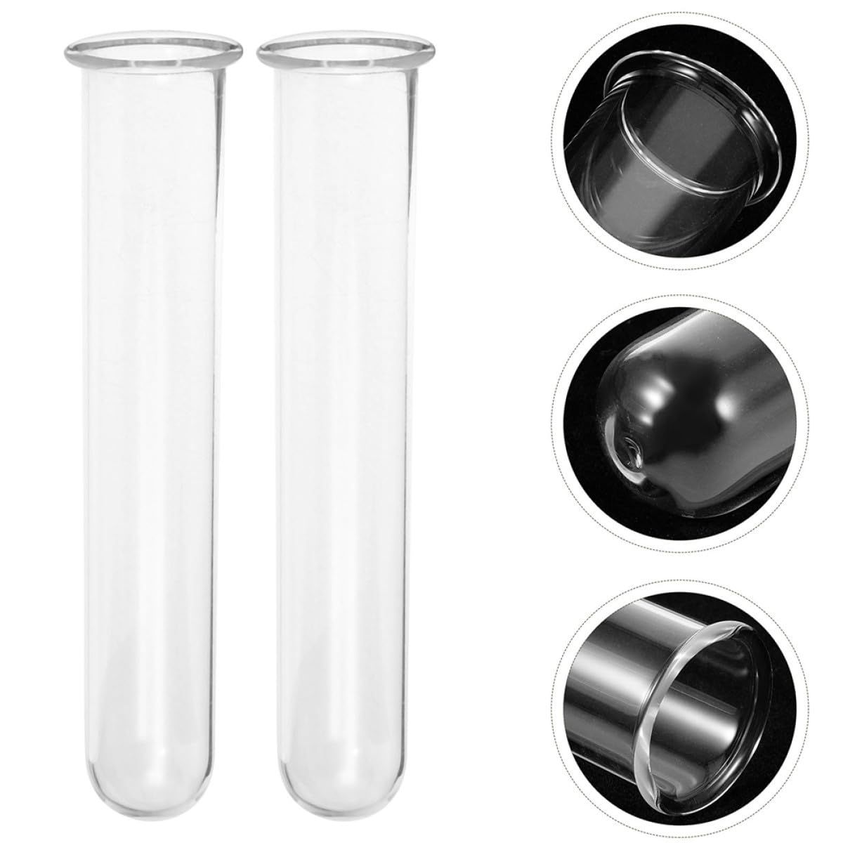 BESPORTBLE 4pcs Glass Test Tube Vase Plant Propagation Tubes Hydroponic Planter Terrariums Desktop Floral for Indoor Plants Home Décor