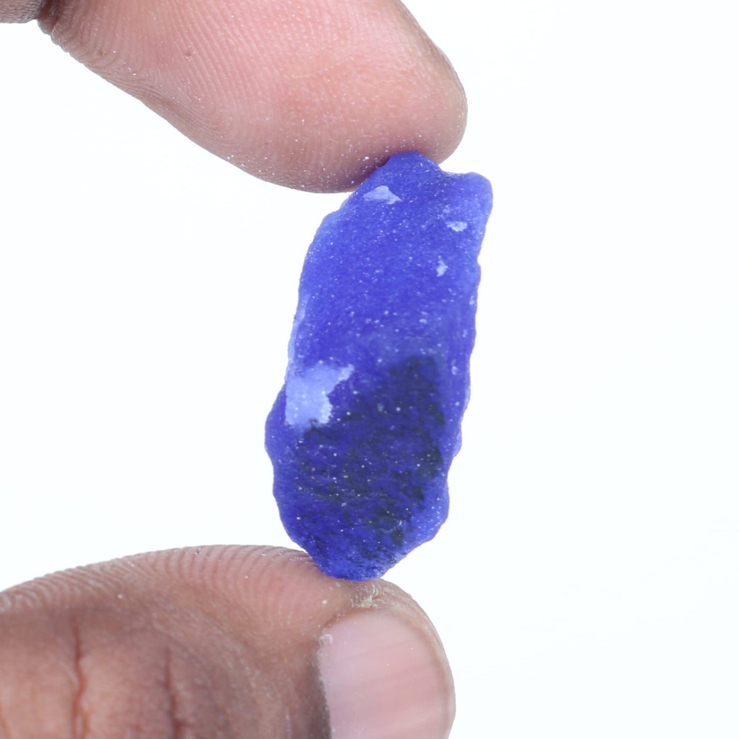 REAL-GEMS EGL Certified Natural Blue Sapphire 18 Ct. Raw Rough Loose Gemstone For Lapidary Or Jewelry Cabbing AXA-197