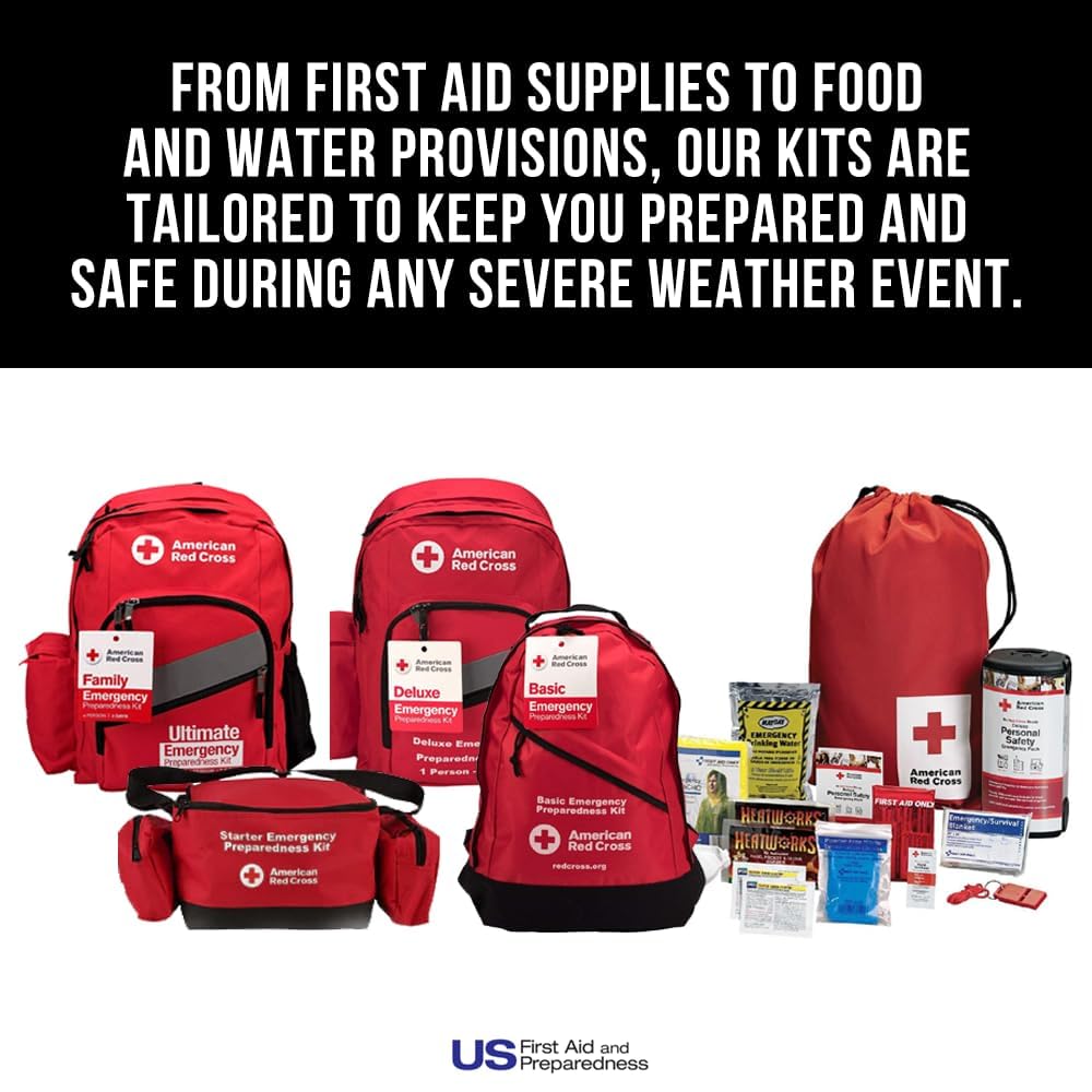 American Red Cross Officially Licensed Product, 25 Person First Aid Kit, 118 Piece Emergency Medical Supplies to Clean & Treat Minor Injuries, Hard Case Box for Home, Business, Job Site, Car