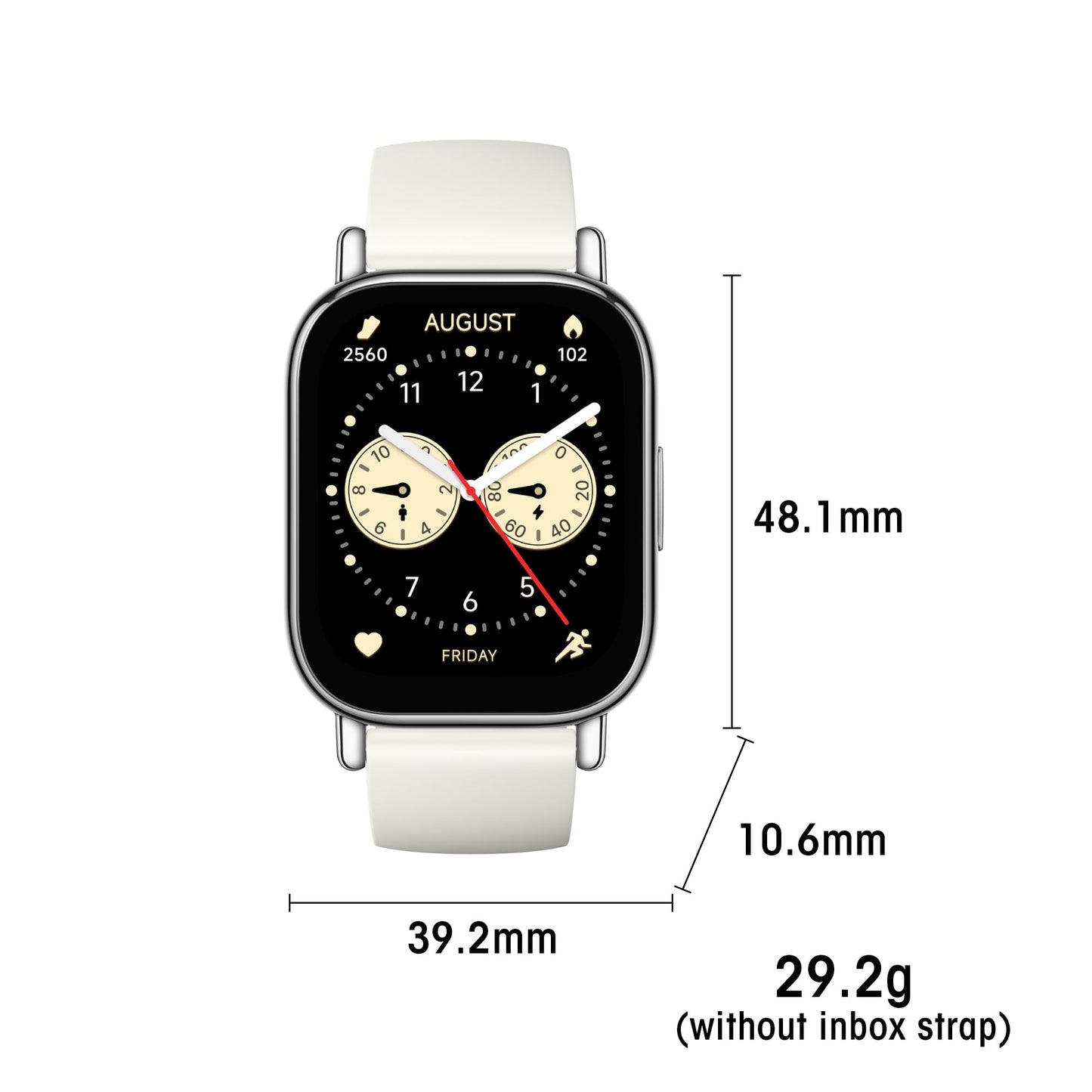 Xiaomi Redmi 5 Lite Smart Watch, Step Counter Watch for Women Men with 2" LCD Large Display, 140 Sports Modes, 5ATM Waterproof (Lite-Light Gold)