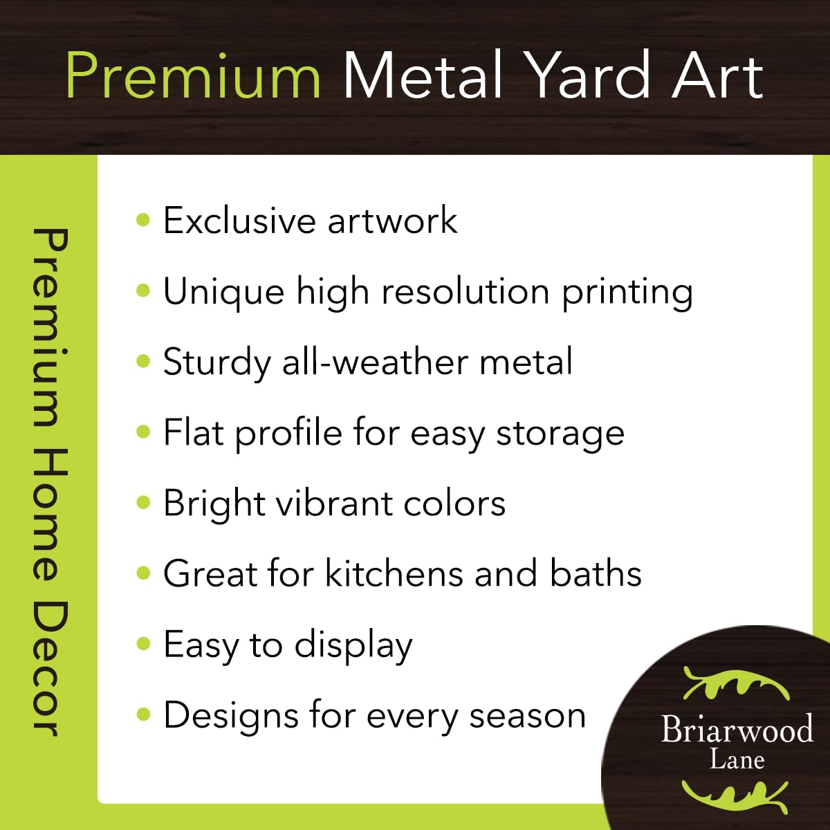 Briarwood Lane Pansy Trio Metal Art