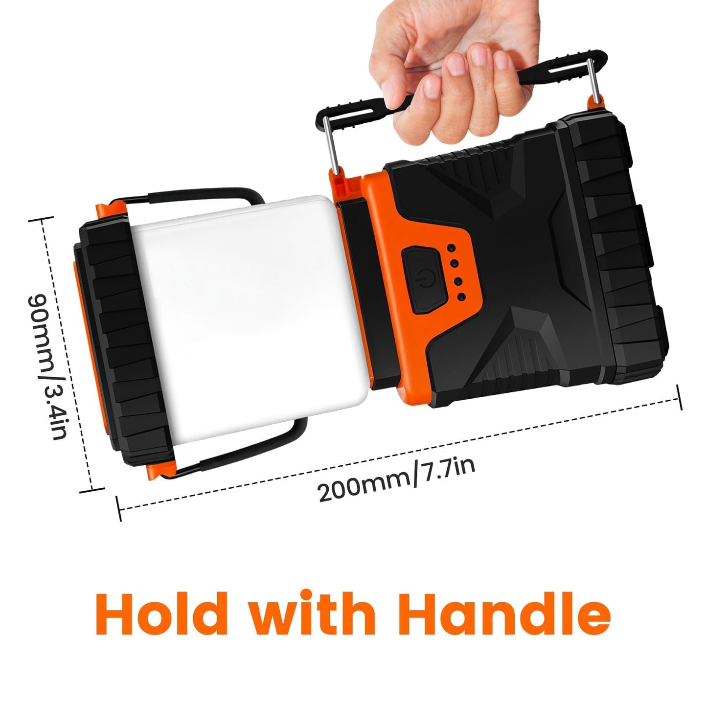 Xynover LED Camping Lantern Rechargeable,1000LM, Portable with 5 Ligth Modes, IP44 Waterproof 4400mAh Tent Flashlight Lanterns for Power Outages, Hiking, Hurricane,Campsites, Emergencies (2-Pack)