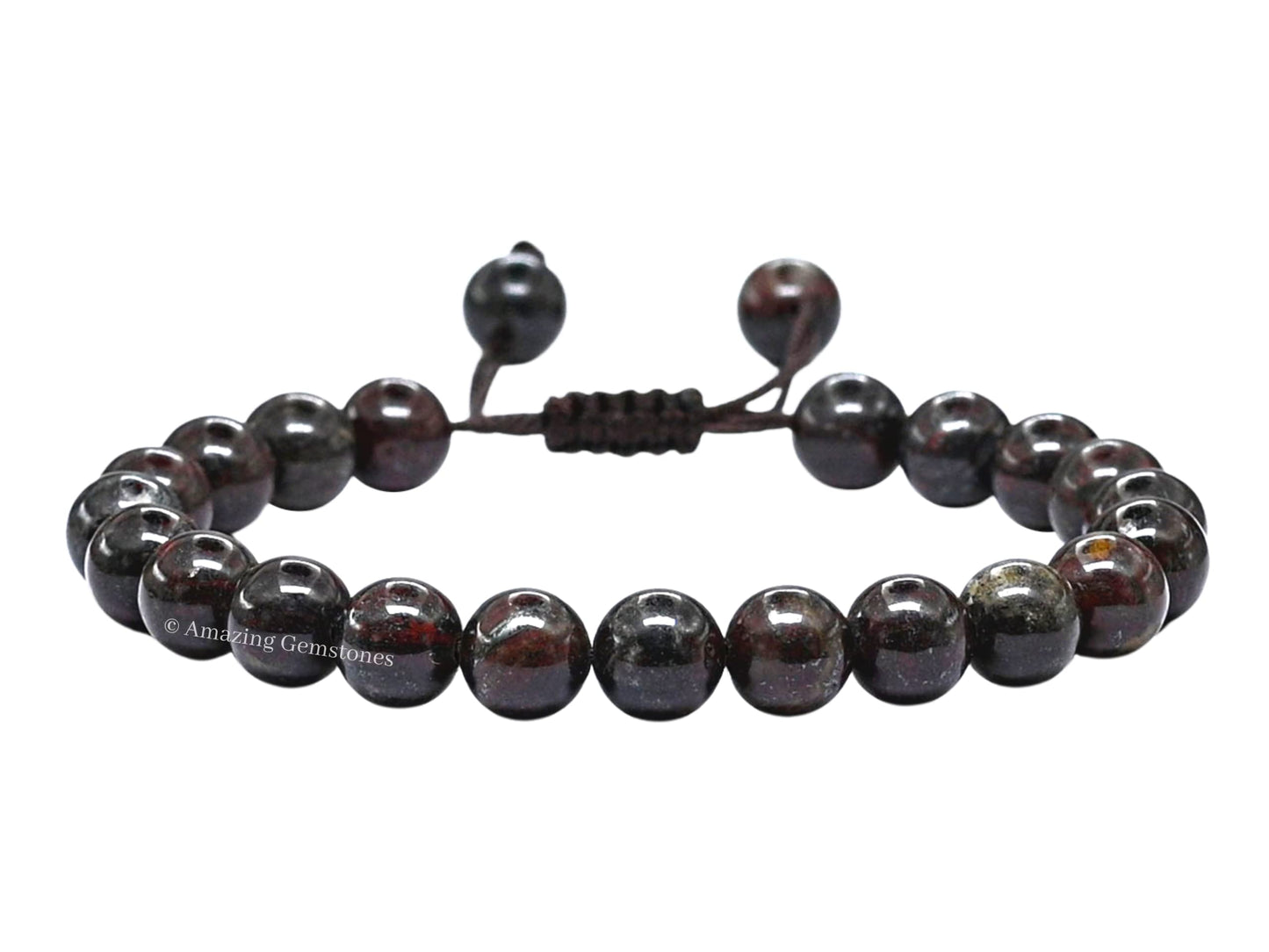 Amazing Gemstone Iron Tiger Eye Bracelet, Gifts For Men & Women - Protection Healing Crystal Bracelet - 8mm Gemstone Beaded Adjustable Bracelet, Pulseras Para Hombres Mujer Stocking Stuffers