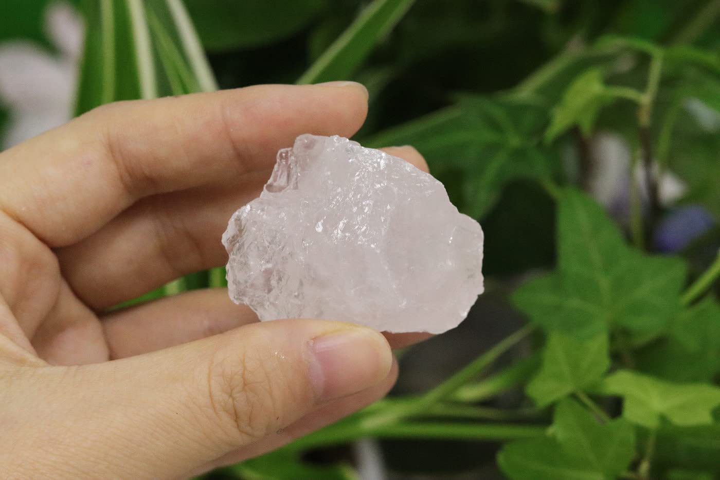 Clear Quartz Bulk Natural Healing Crystals Raw Rough Stones Sets for Cabbing Tumbling Cutting Lapidary Polishing Reiki Crytsal Healing Wire Wrapping Decoration Gemstone 0.45lb