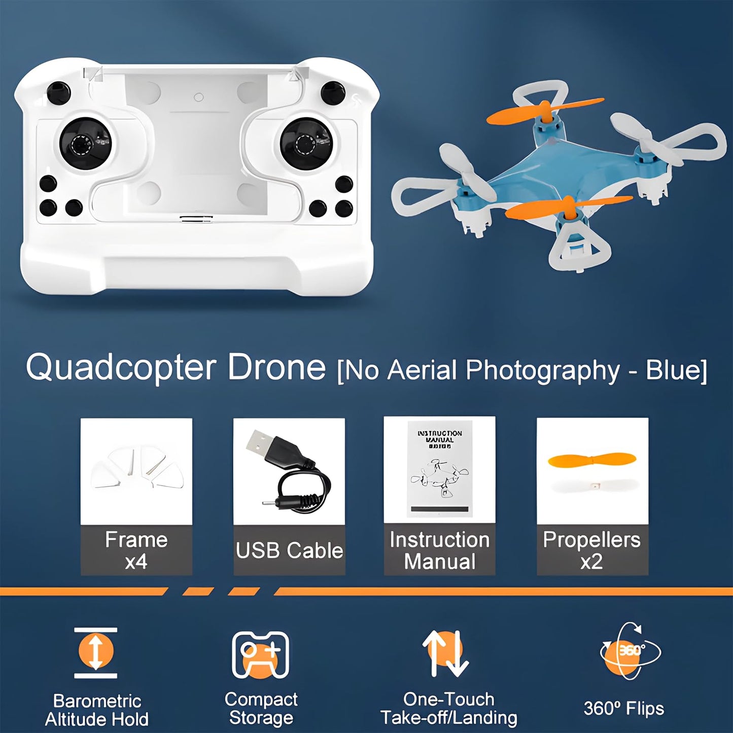 Mini Drone with Easy Stunt Flights & 360° Tricks - Perfect Beginner-Friendly Flyer with Fancy LED Altitude Hold Headless Mode Propeller Protection for Indoor Outdoor Mini Quadcopter (Black)