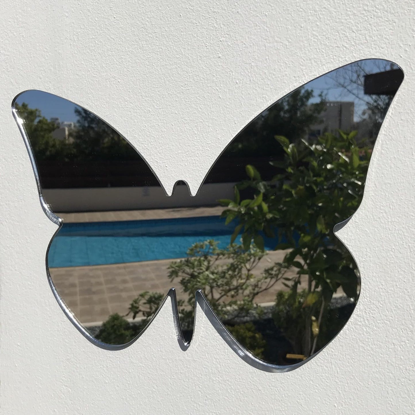 Servewell Butterfly Garden Mirrors-35cm X 25cm-Silver - Mirror