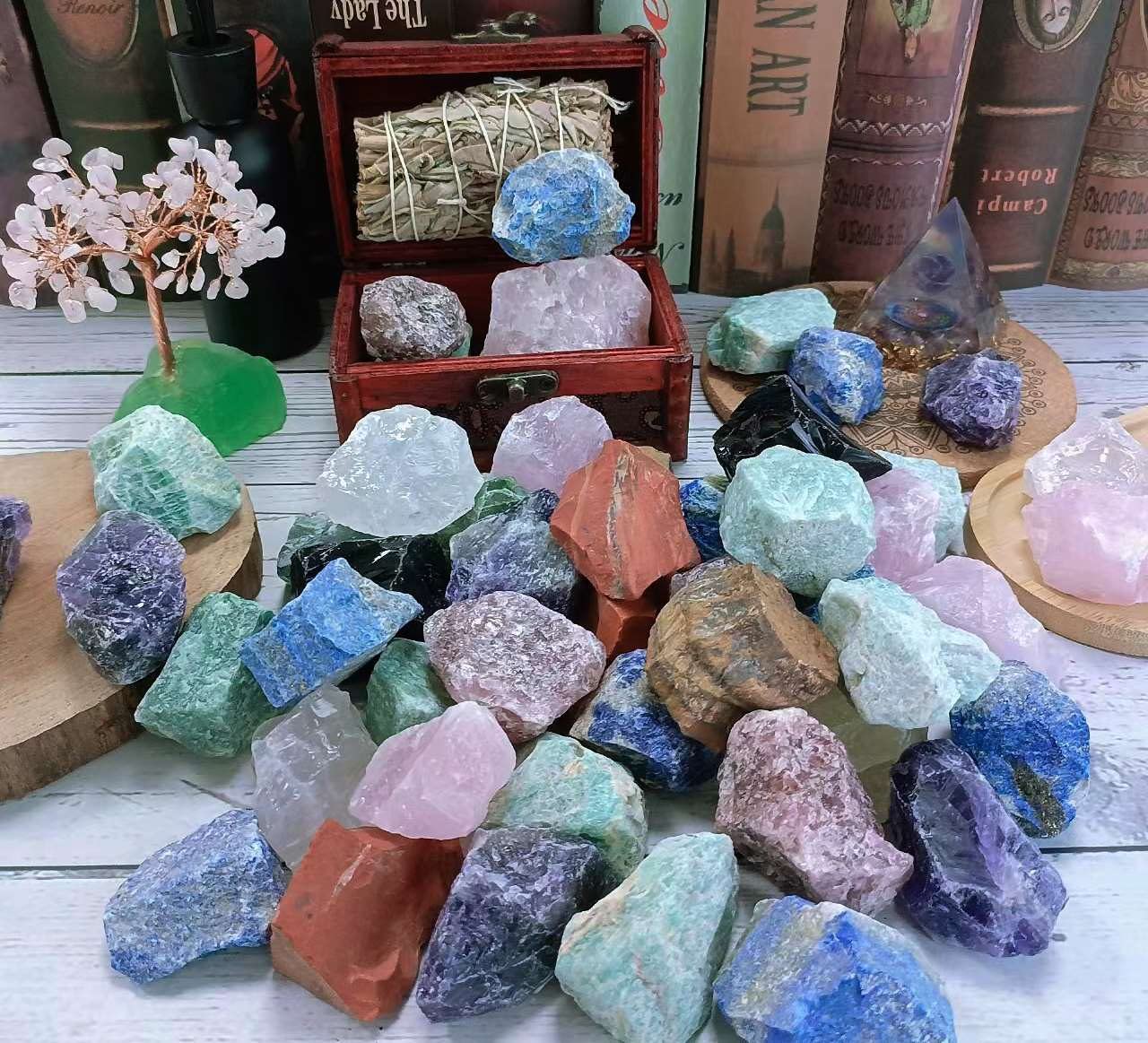 LAIDANLA 2" 1lb Tiger Eye Natural Rough Stones Crystal Large Raw Crystals Bulk Healing Gemstones for Reiki Healing Tumbling Fountain Rocks Wire Wrapping Decoration Cabbing Lapidary