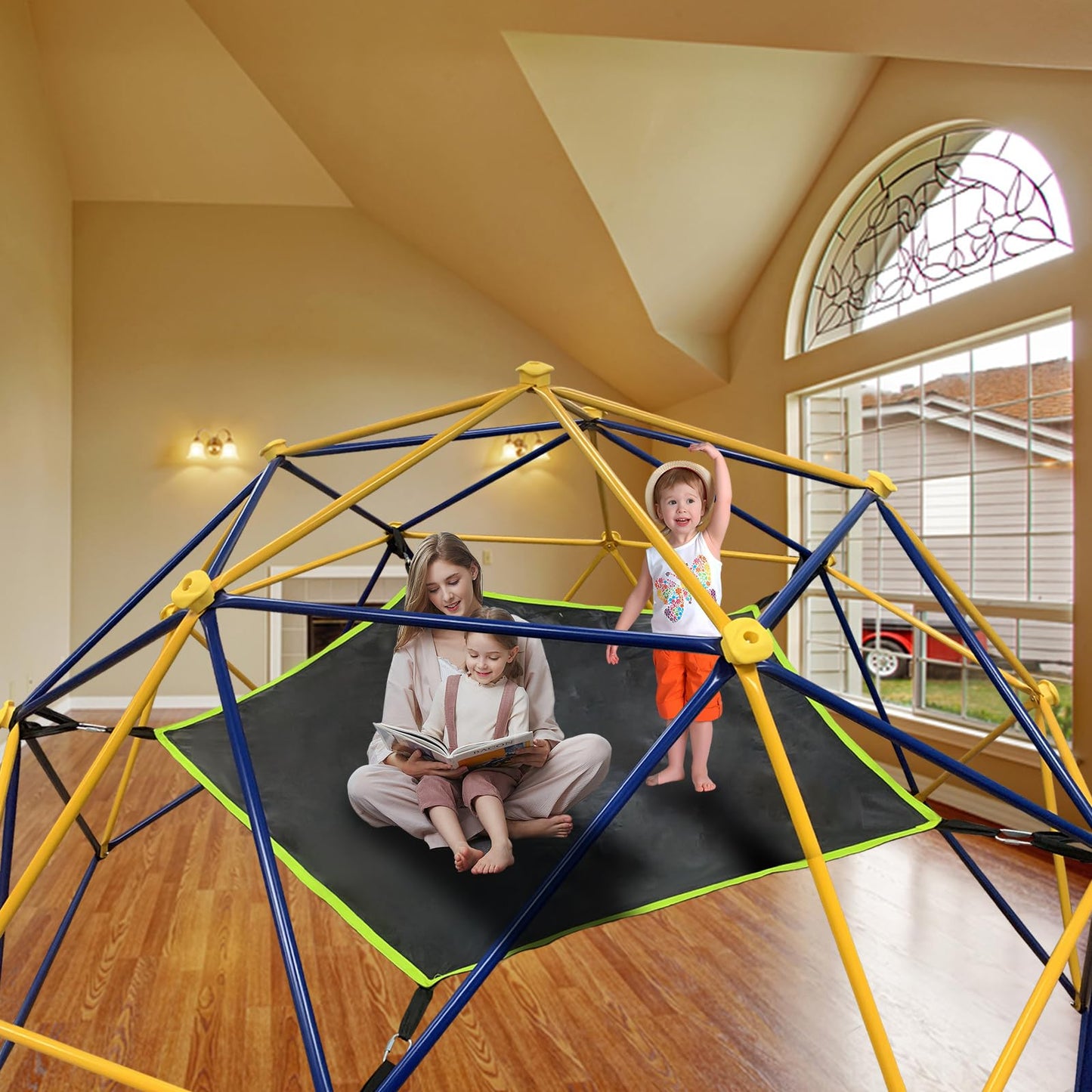 BigAim Dome Climber Hammock,Accessory for Climbing Dome,Suitable for 10 * 5FT Dome Climbing ,Dome Climber with Canopy Load-Bearing 300 Pounds(Hammock Only)