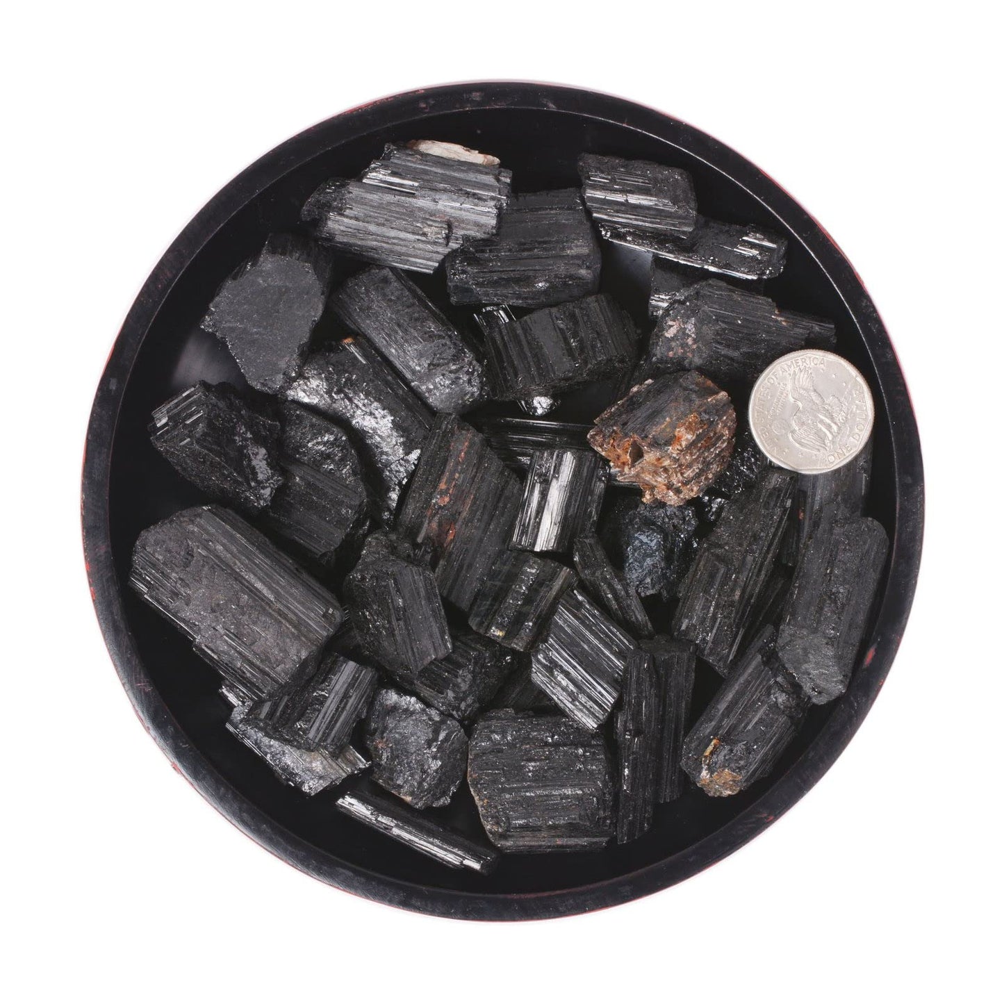 1/2LB Large Black Tourmaline Natural Crystal Healing Raw Stones Rock Collection