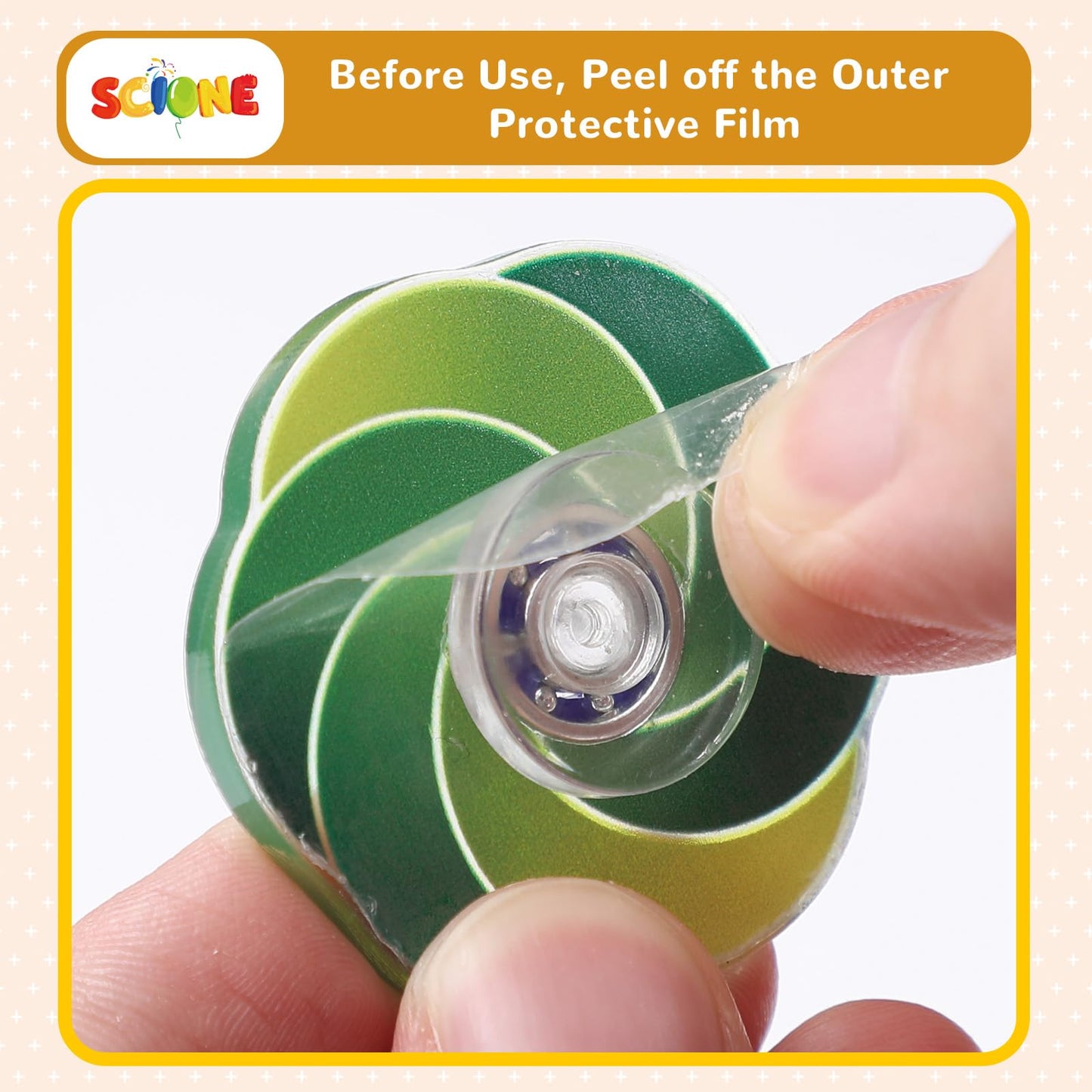 SCIONE 24Pack Mini Fidget Spinner Toys,Rainbow Party Favors for Kids Birthday Party Favors,Return Gifts,Goodie Bags Stuffers,Treasure Box Toy Classroom Prizes