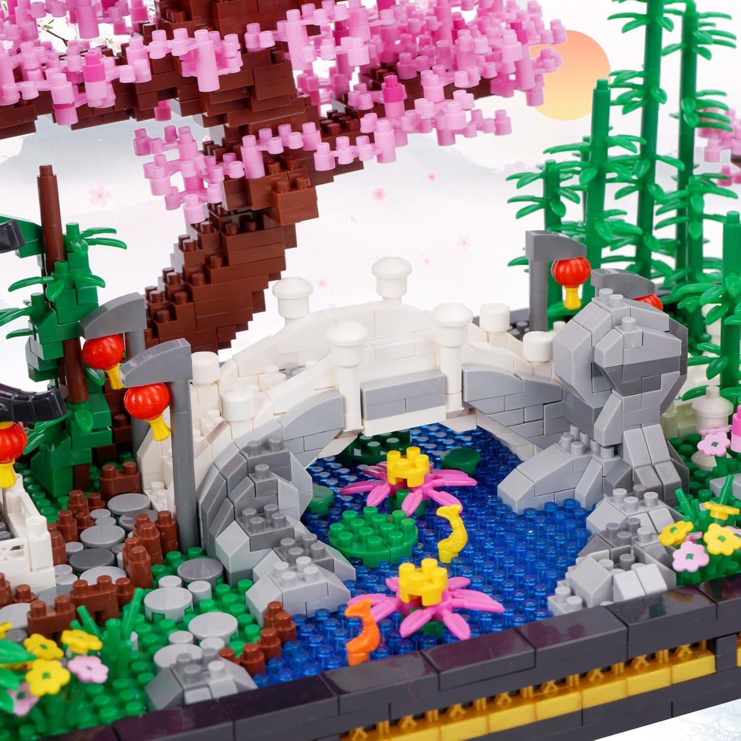 TzFioy Japanese Zen Garden Micro Brick Building Set (2805 Pieces) – Tranquil Garden Model Educational Toy Gift for Kids and Adults