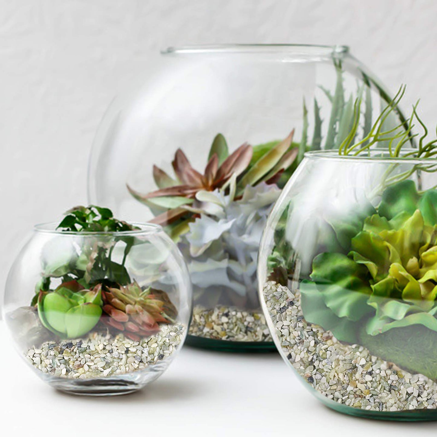 OUPENG Succulent and Cactus Bonsai DIY Rocks, Jade Bean Pebbles, Natural Decorative Polished Stones Vase Fillers Gravel for Plants,Terrarium, Fairy Gardening, Indoor Outdoor Decor Ornamental Stones.
