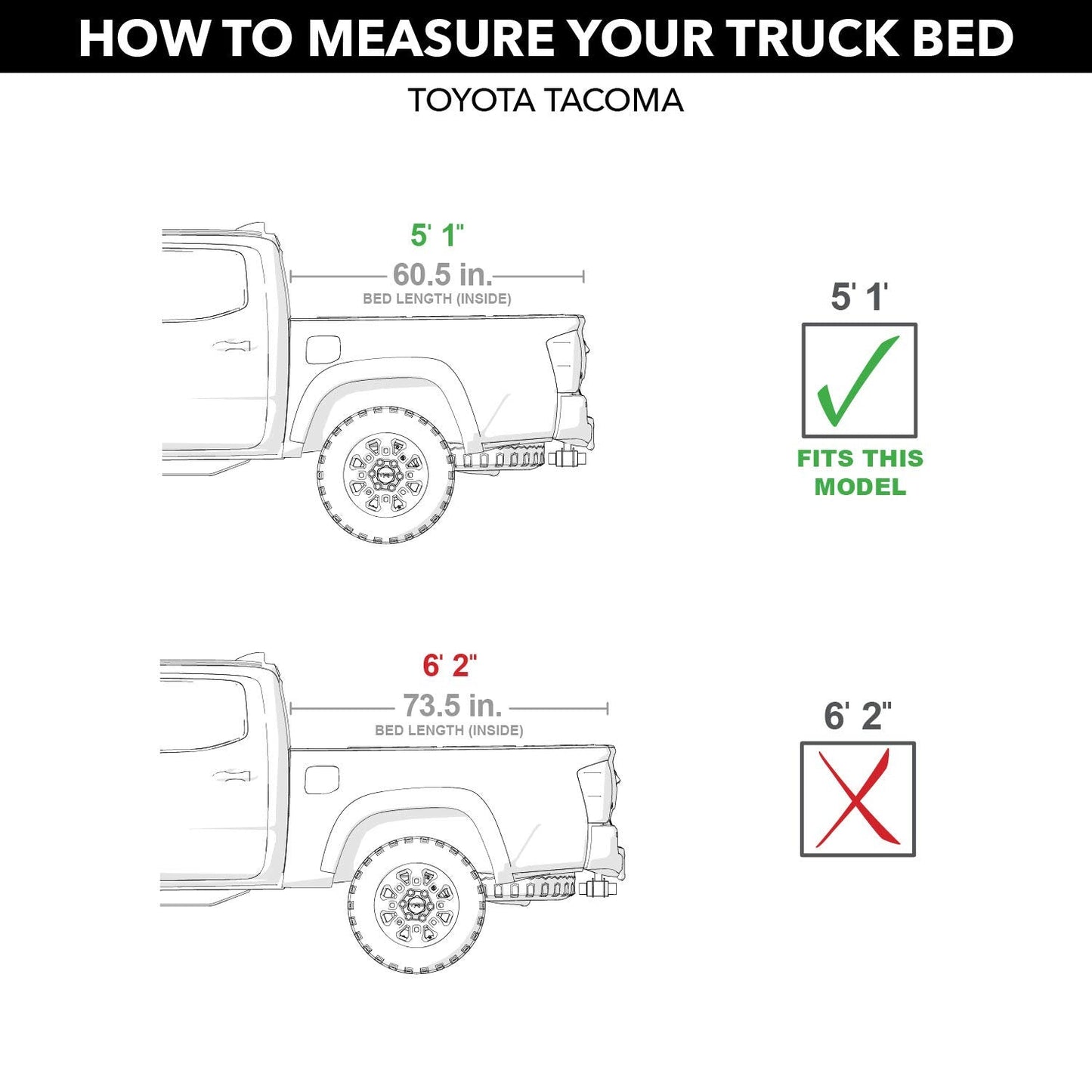 RealTruck BAK BAKFlip MX4 Hard Folding Truck Bed Tonneau Cover | 448426 | Fits 2016-2023 Toyota Tacoma w/OE Track System 5' 1" Bed (60.5")