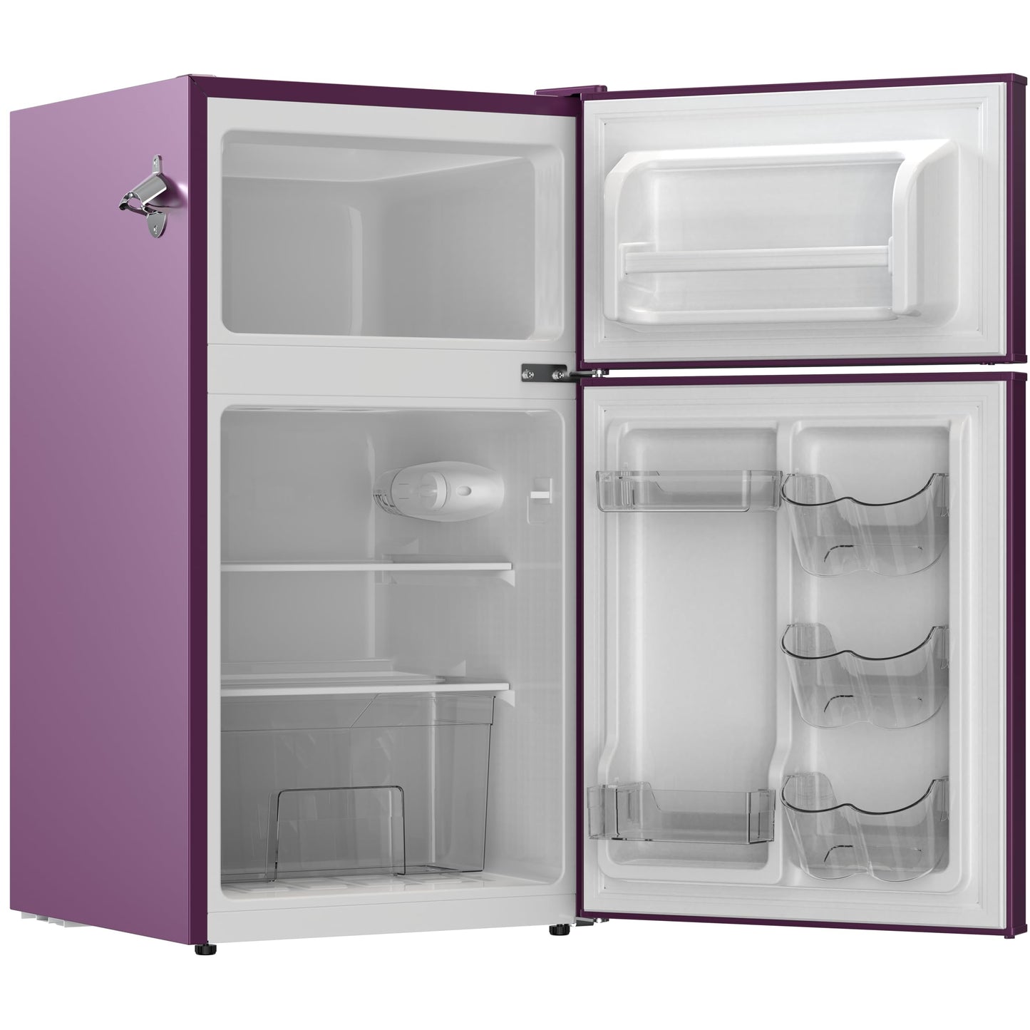 Frigidaire, 3.1 Cu. Ft. 2 Door Retro Series Compact Refrigerator, Built-In Side Bottle Opener, Purple