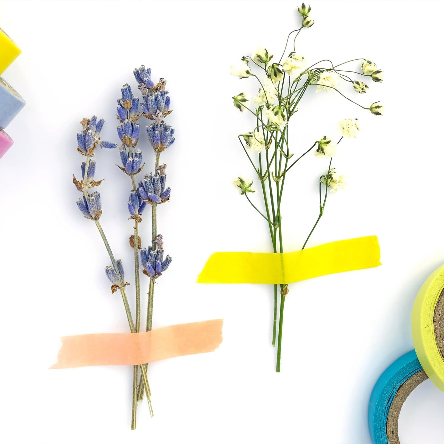 MECCANIXITY Floral Stem Wrap Tape Floral Tape 30yard Length 1/2 Inch Width for Bouquet Crafts Wedding Arrangement Pack of 6, Golden