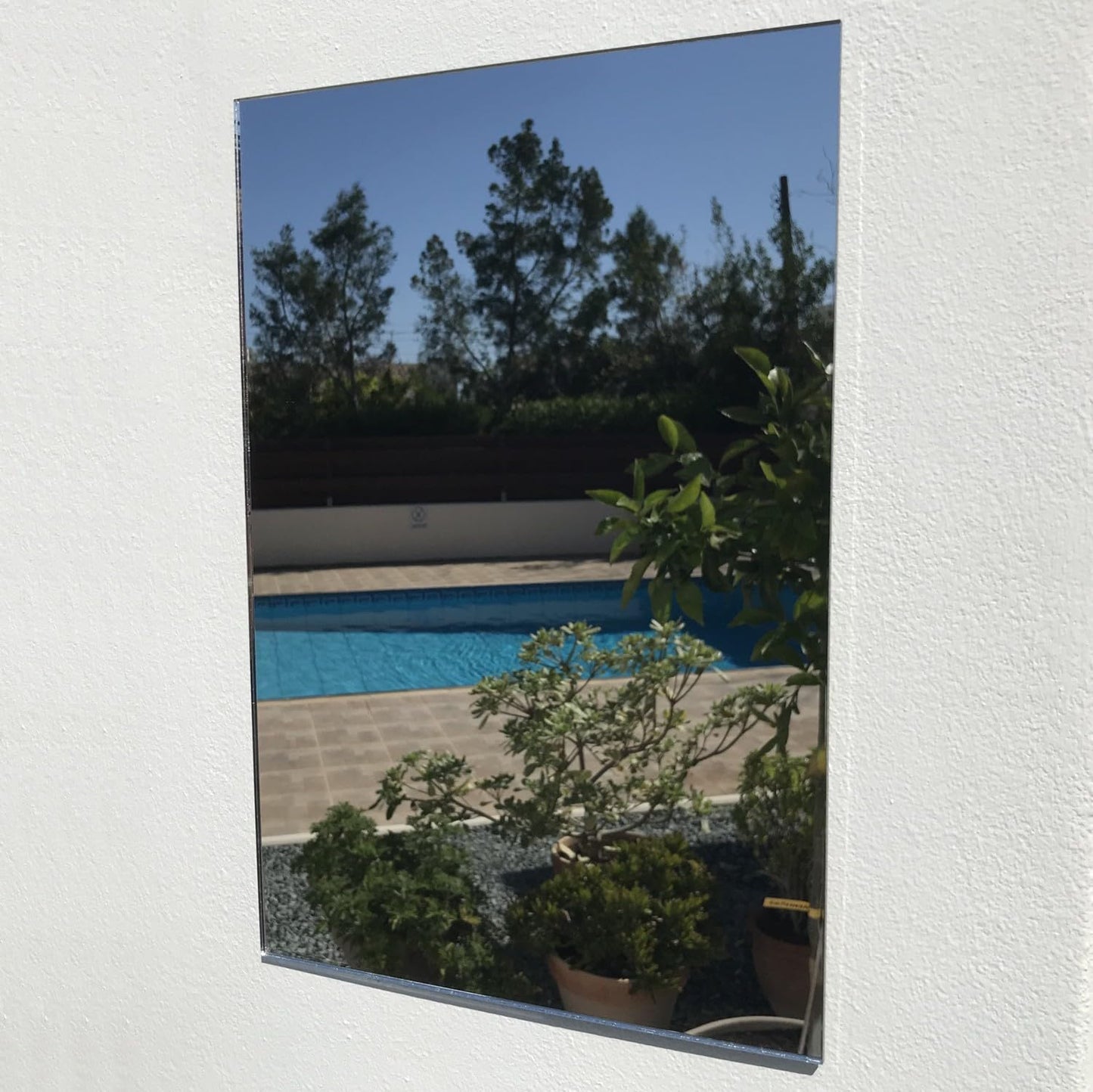 Servewell Rectangular Garden Mirrors-10cm X 8cm-Silver - Mirror