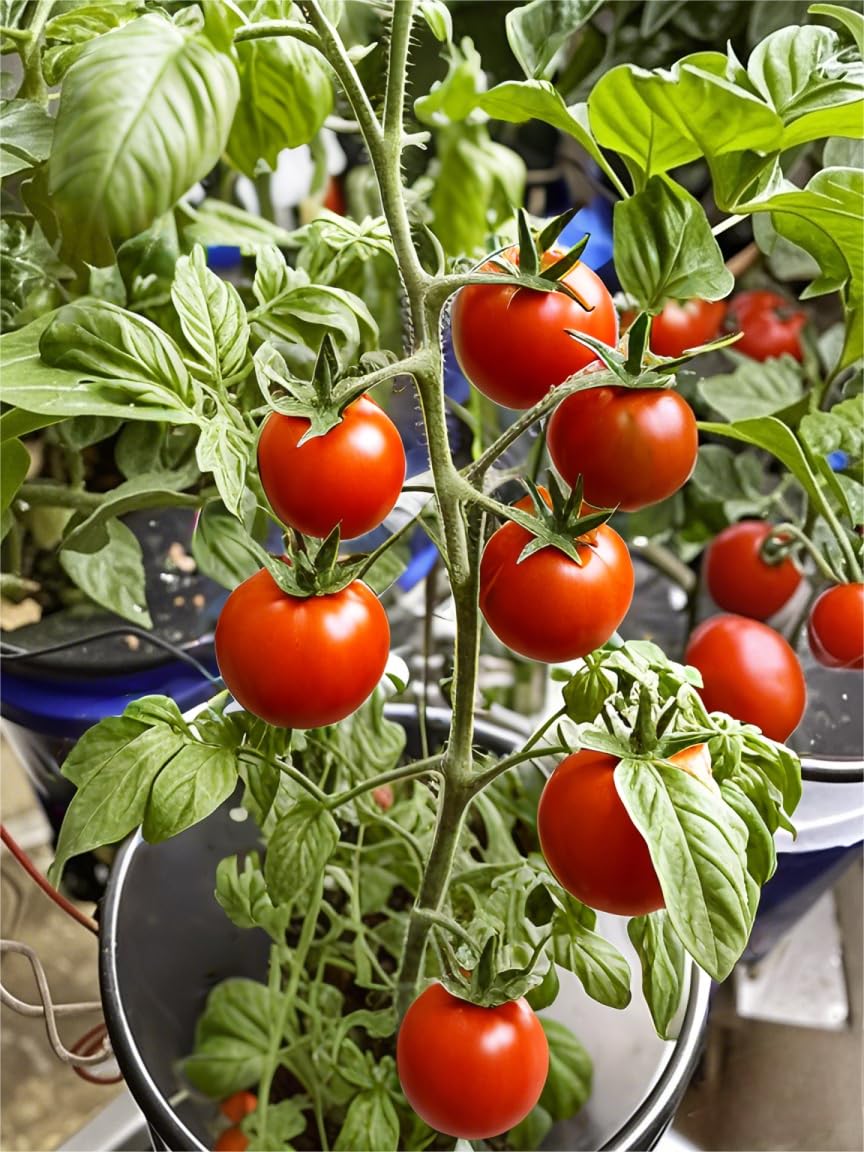 Lykvrii 3 Pack Net Pots 6 Inch for 5 Gallon, 2 in 1 Wide Lip Hydroponic Bucket Lids, DWC Hydroponic Baskets net Pot lid for 5 and 3.5 Gallon