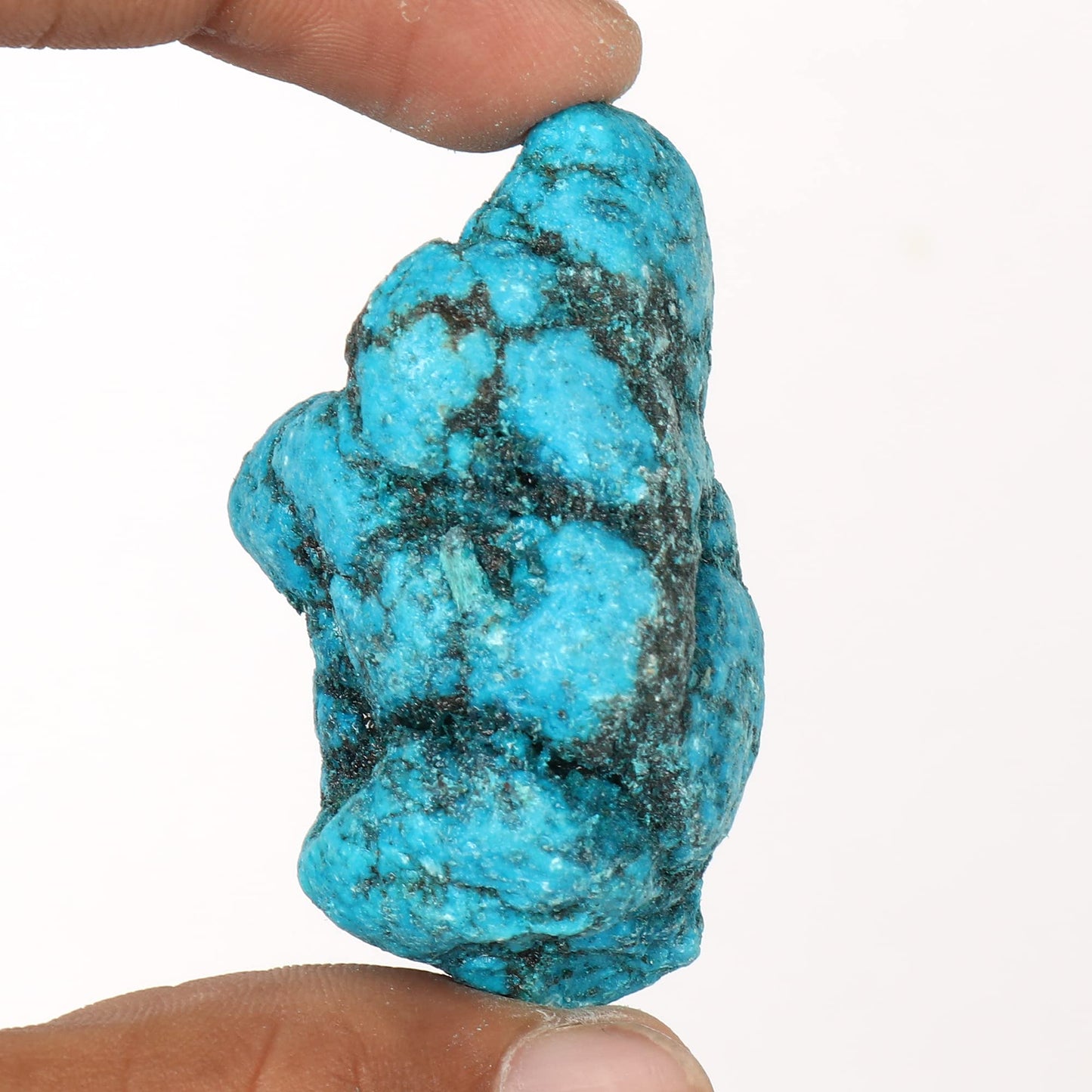 GEMHUB Arizona Mine Blue Turquoise Raw Gemstone100.50 Ct Natural Untreated Egl Certified Blue Turquoise Crystal Gemstone