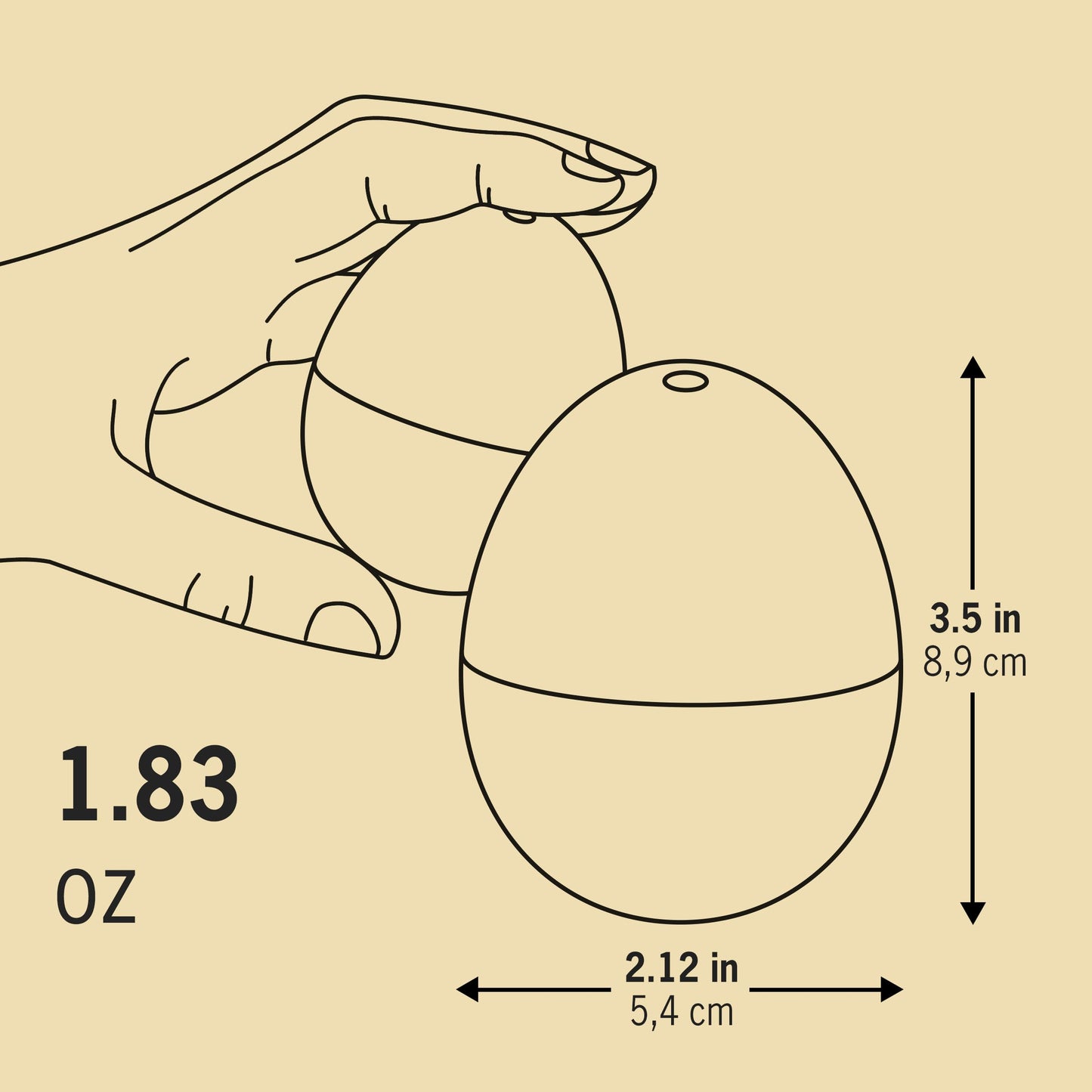 Good Vibes BeepEgg - Singing Floating Egg Timer ā Boil Together with The Eggs - Egg Cooker for 3 Levels of doneness - BeepEgg with 3 melodies - Funny Musical Egg Timer - Brainstream