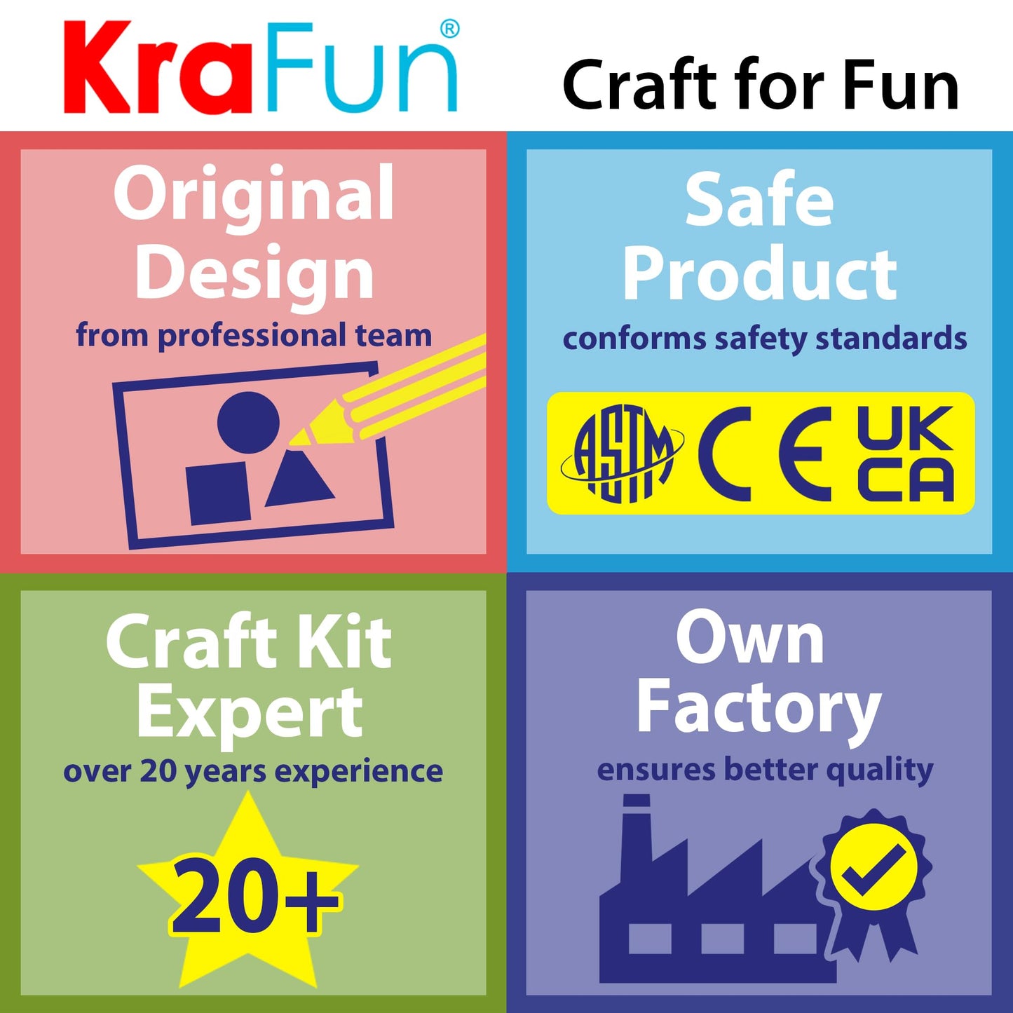 KRAFUN Easy Sewing Kit for Beginner Kids Arts & Crafts, 8 DIY Projects of Stuffed Dolls of Woodland Animals, Bear, Bunny, Fox, Owl, Instructions & Felt, Gift for Girls, Boys, Learn to Sew