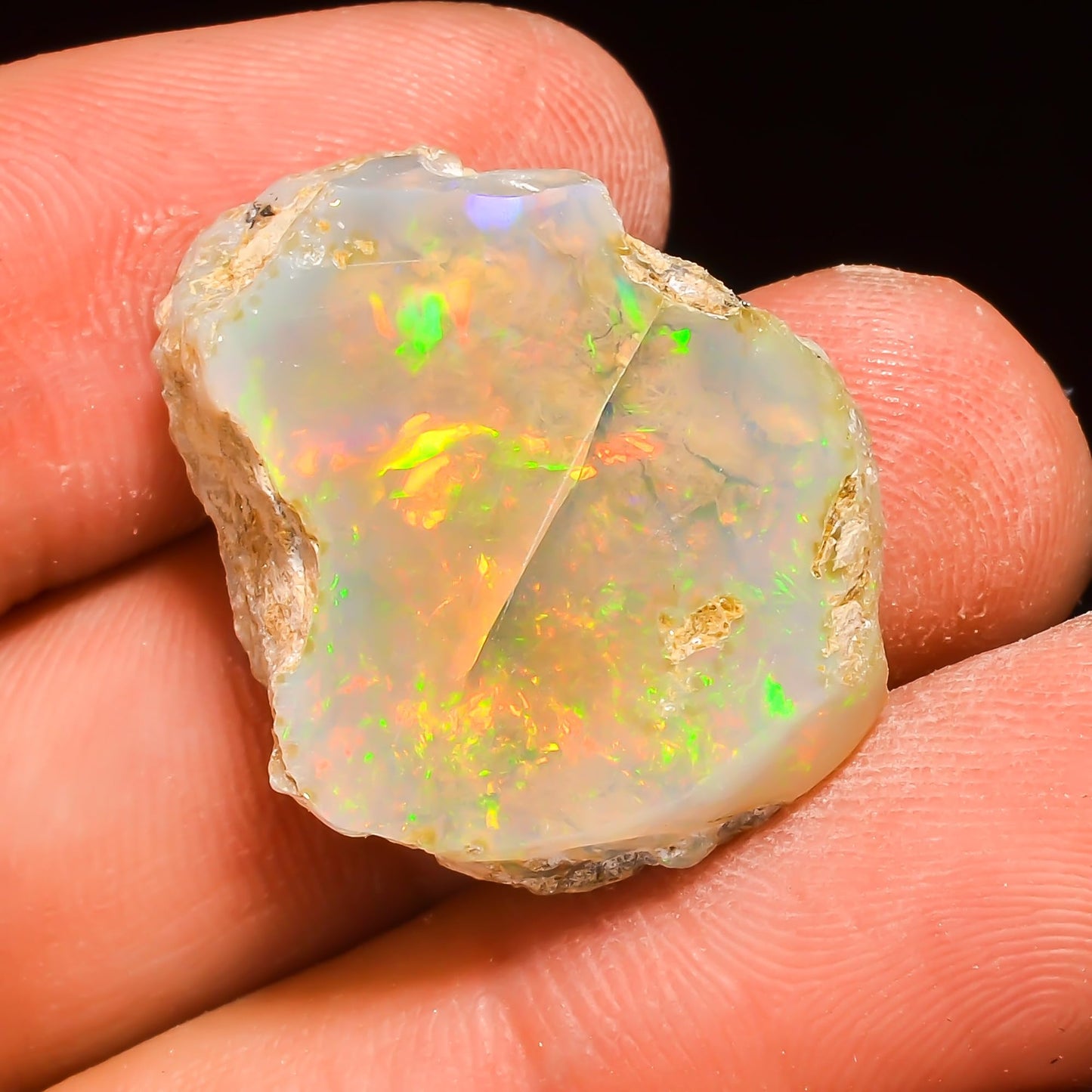 18+ Carat, YASHEE Natural Raw Ethiopian Opal Gemstone, Real Rough Crystals, Chakra Healing, Wholesale Lot, Wire Wrapping, Rock Stone, Birthstone, Crafts & DIY, AA+ Quality For Jewelry Making