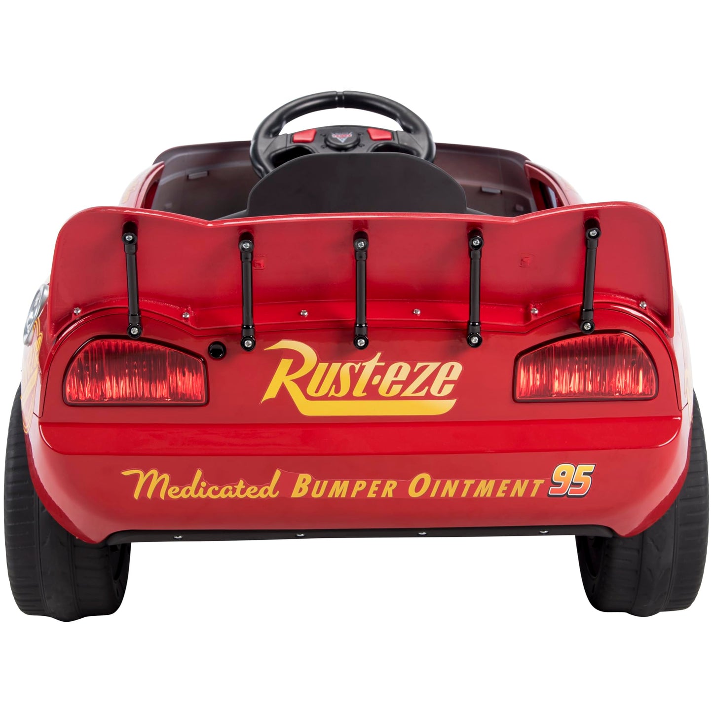 Huffy Lightning McQueen 6V Ride-On Toy Car with Headlights & Engine Sounds, Foot Pedal Drive, Up to 2.5 MPH, Ages 3–7