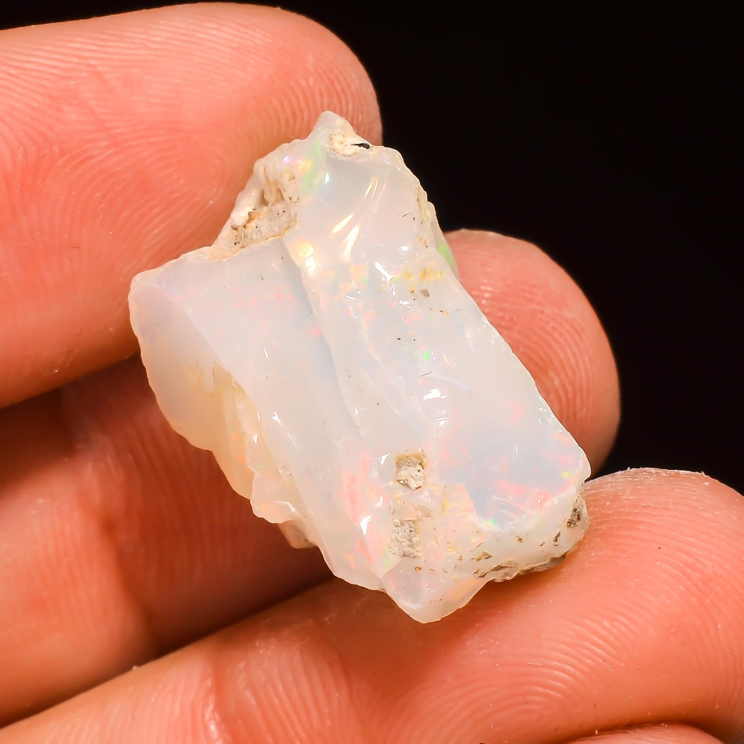 15.5+ Carat, YASHEE Natural Raw Ethiopian Opal Gemstone, Real Rough Crystals, Chakra Healing, Wholesale Lot, Wire Wrapping, Rock Stone, Birthstone, Crafts & DIY, AA+ Quality For Jewelry Making