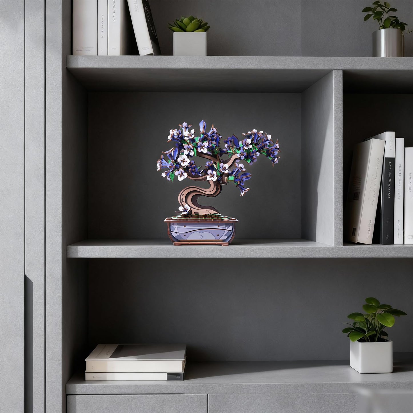 Ulieer 3D Puzzles for Adults Wooden Flower,DIY Crafts for Adults Bonsai Tree Building Set, Artificial Flower Decor, Artificial Plant Model Toy for Desk or Home Decor,Birthday Valentine's Day