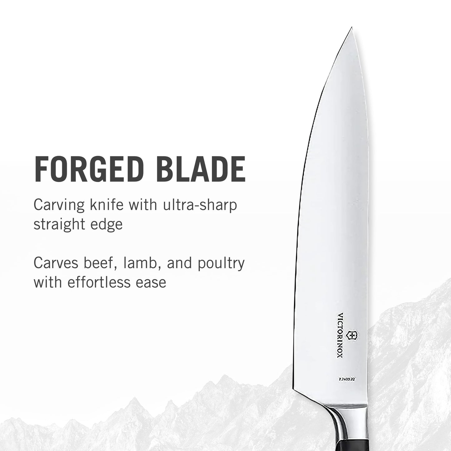 Victorinox Grand Maitre 9 Inch Forged Chef's Knife - Black Handle