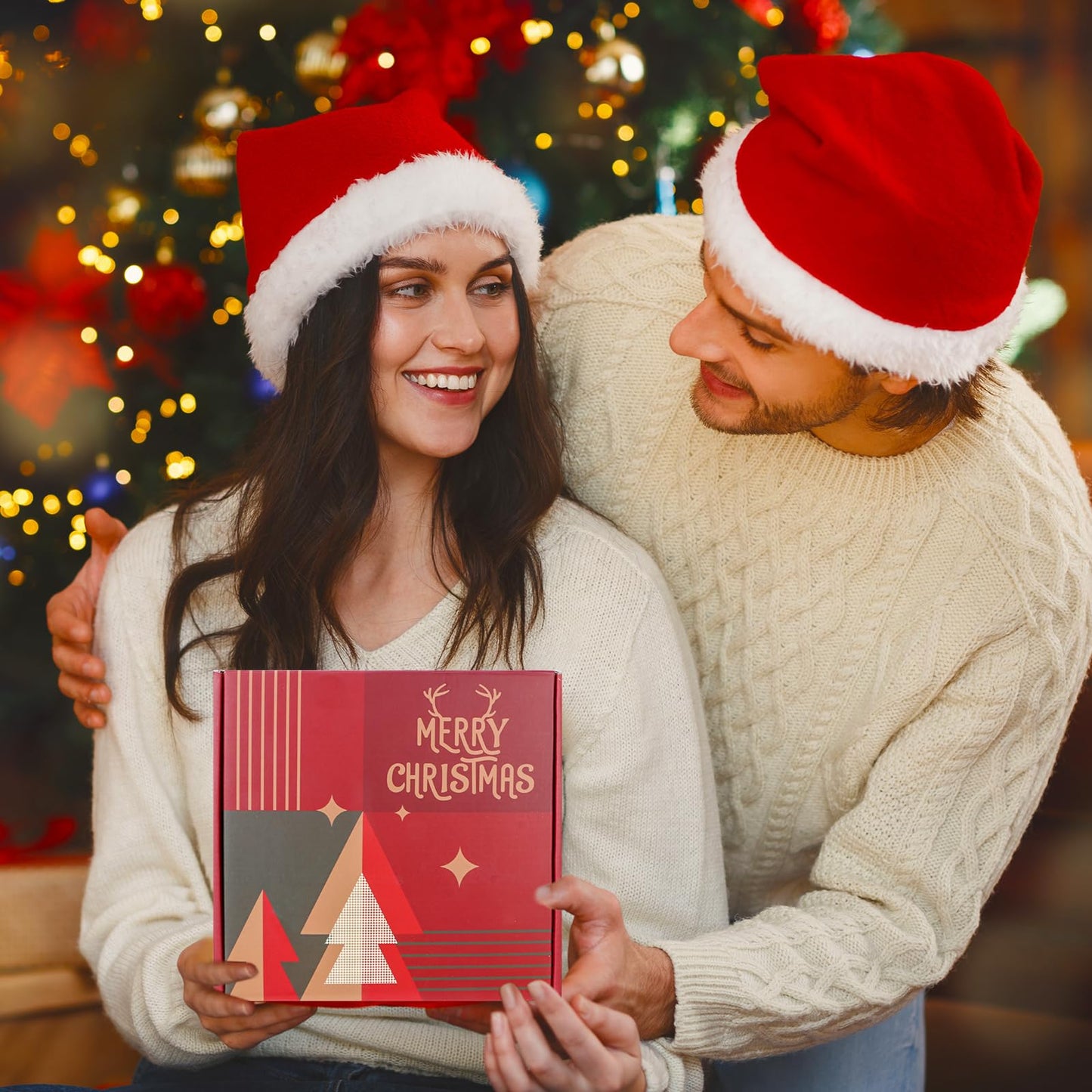 ZEOSHOW Christmas Gift Sets for Women Men Best Santa Gifts Box for Mom Dad Wife Husband Grandparent Coworker Friend Thanksgiving Xmas Presents Ideas