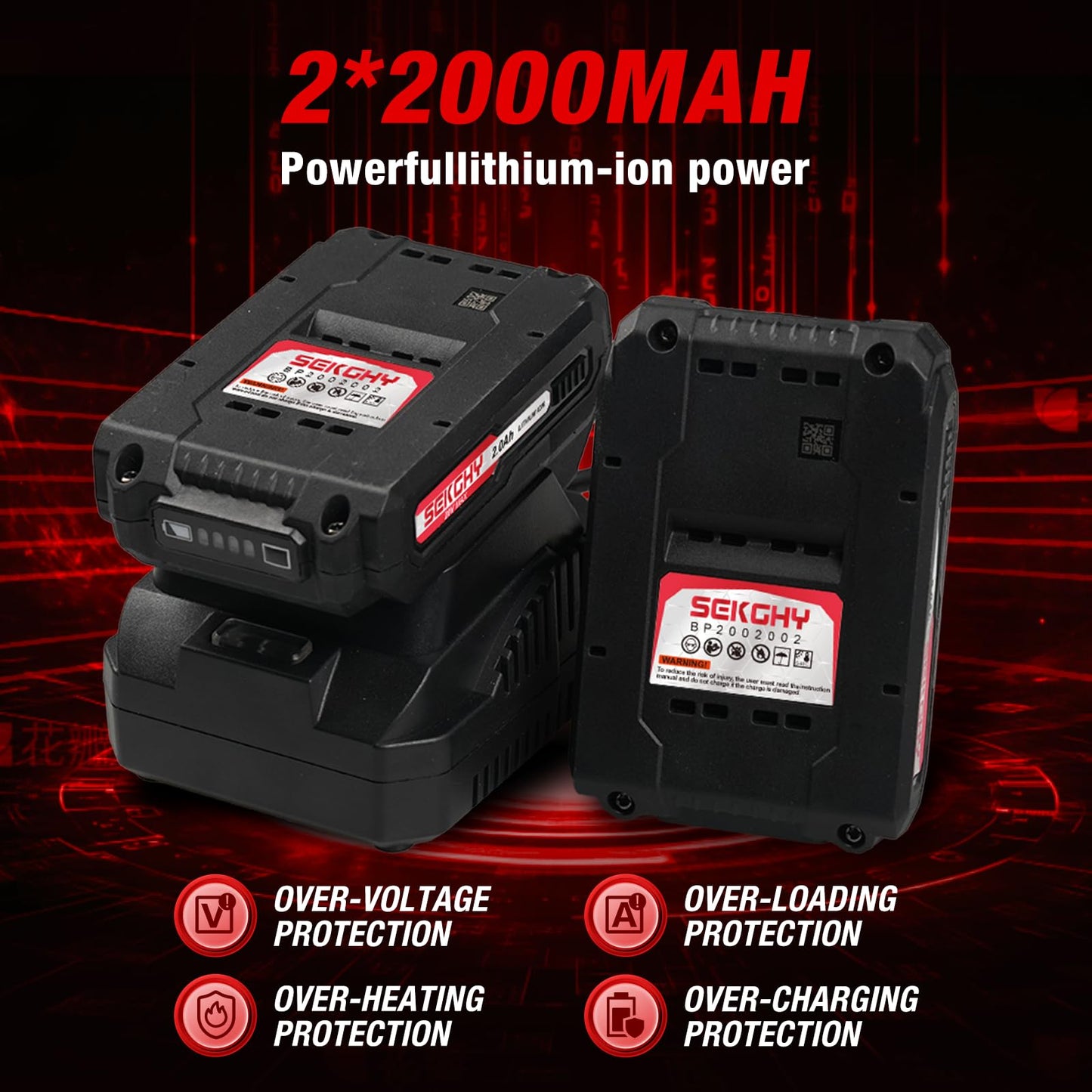 20V Cordless Drill Driver Kit with 2 Batteries - 70Nm High Torque Power Tool, 26-Piece Accessory Set & Fast Charger, LED Work Light for Wood, Metal and Masonry Drilling