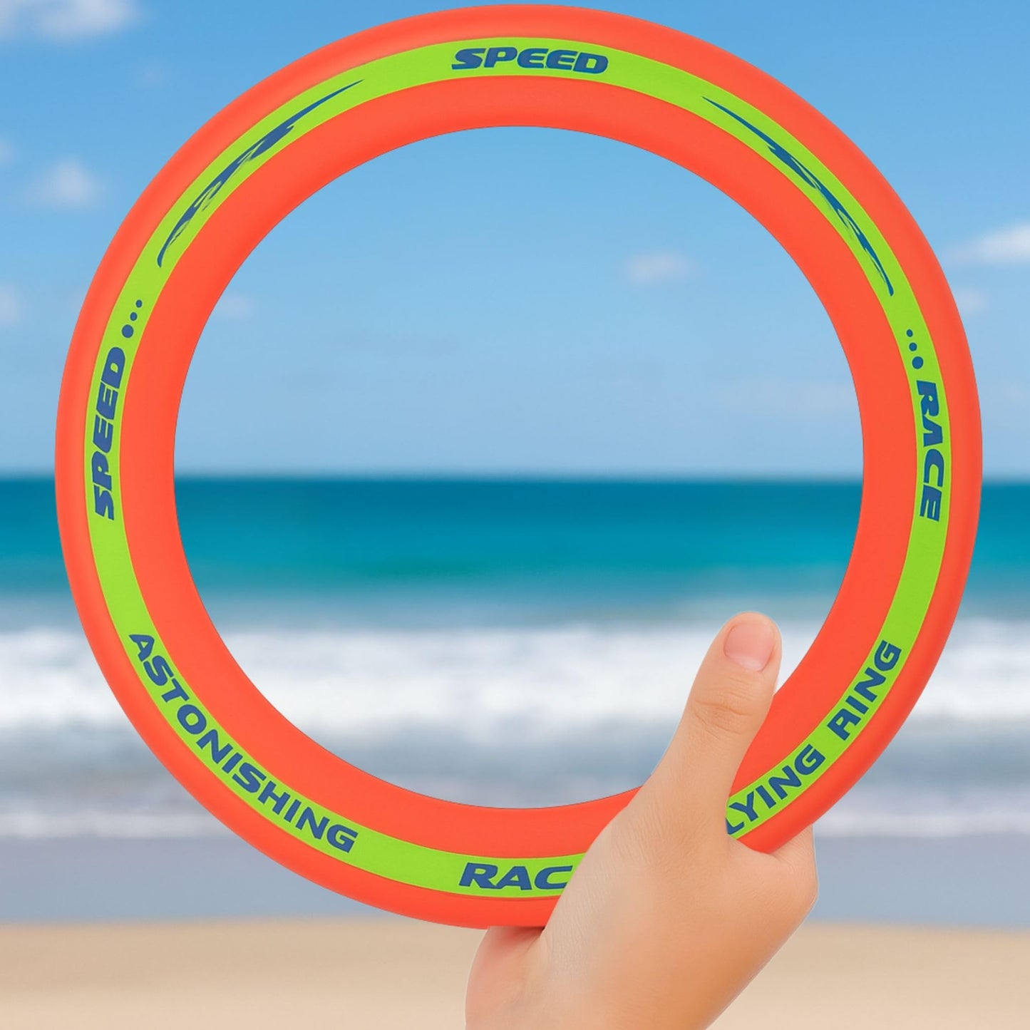 Liberty Imports 6 Pack: Flying Aero Discs Sports Outdoor Pro Flyer Rings - Plastic Toy Ultimate Glider Toss Game for Kids and Adults (11 inches)