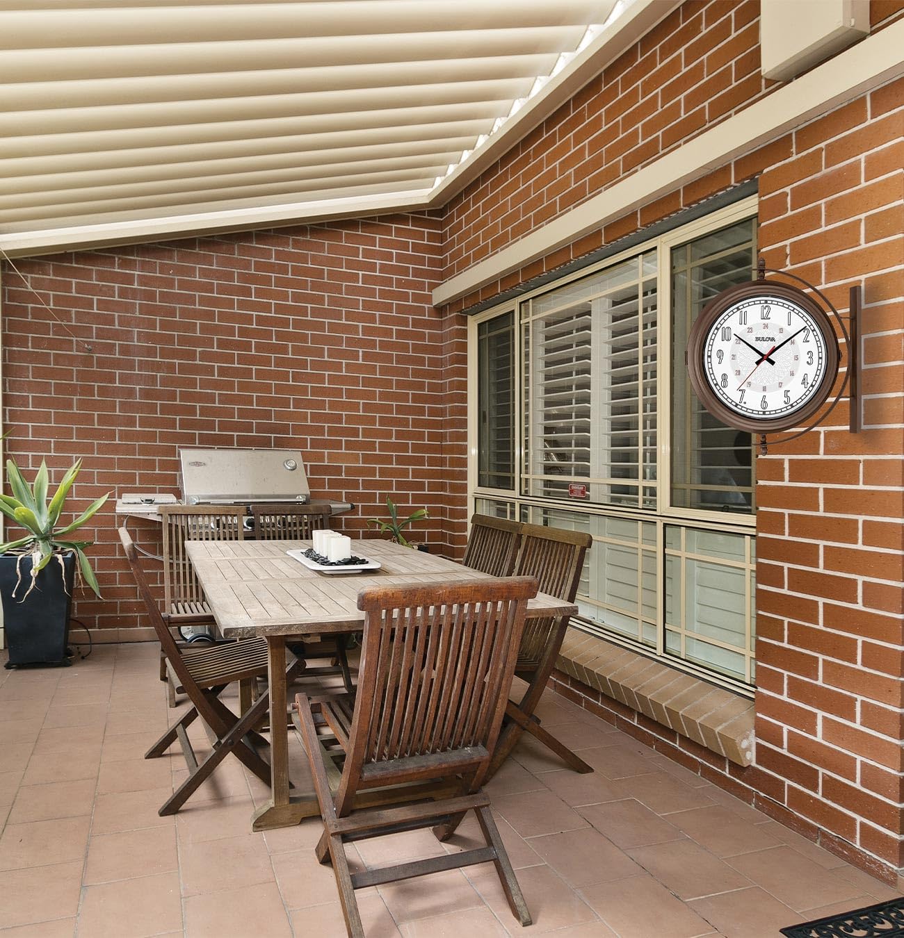 Town Crier Double Sided Outdoor Clock by Bulova