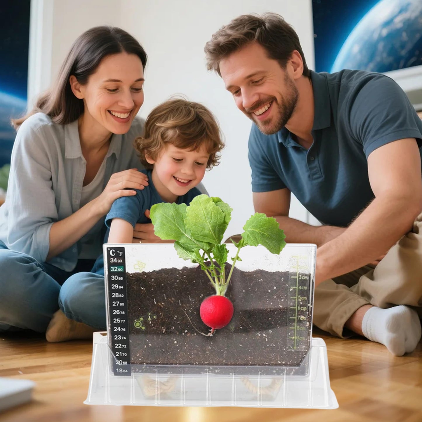 WKLOUYHE Root Viewer Kit for Kids - STEM Science Toy & Craft Growing Kits for Ages 6 7 8 9 10 Birthday Easter Gifts for Boys and Girls - Kids Gardening Set