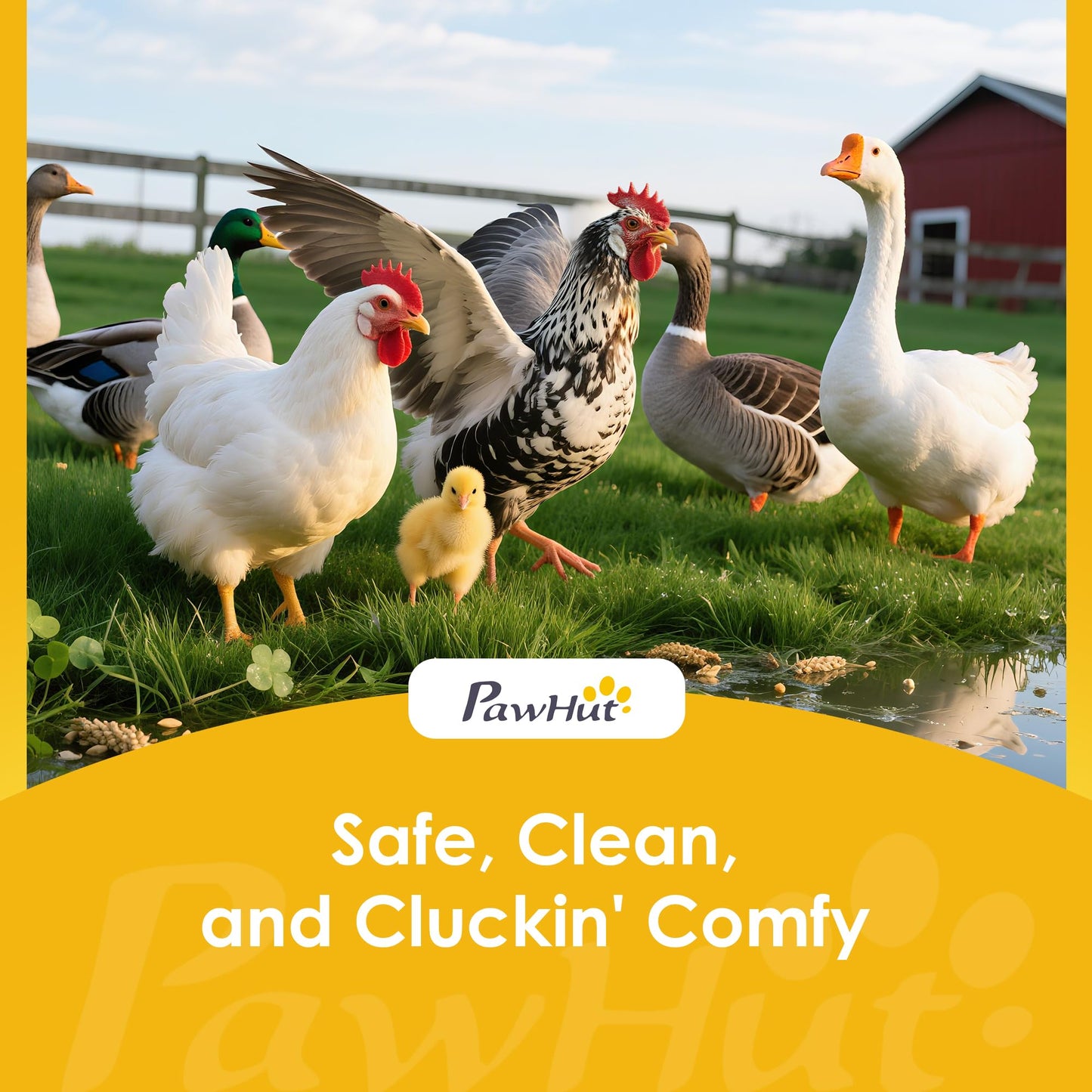 PawHut Large Chicken Coop Metal Chicken Run for Chickens with Waterproof and Anti-UV Cover, Spire Shaped Walk in Fence Cage Hen House for Outdoor and Yard Farm Use, 1" Dia, 39' x 10' x 6.4'