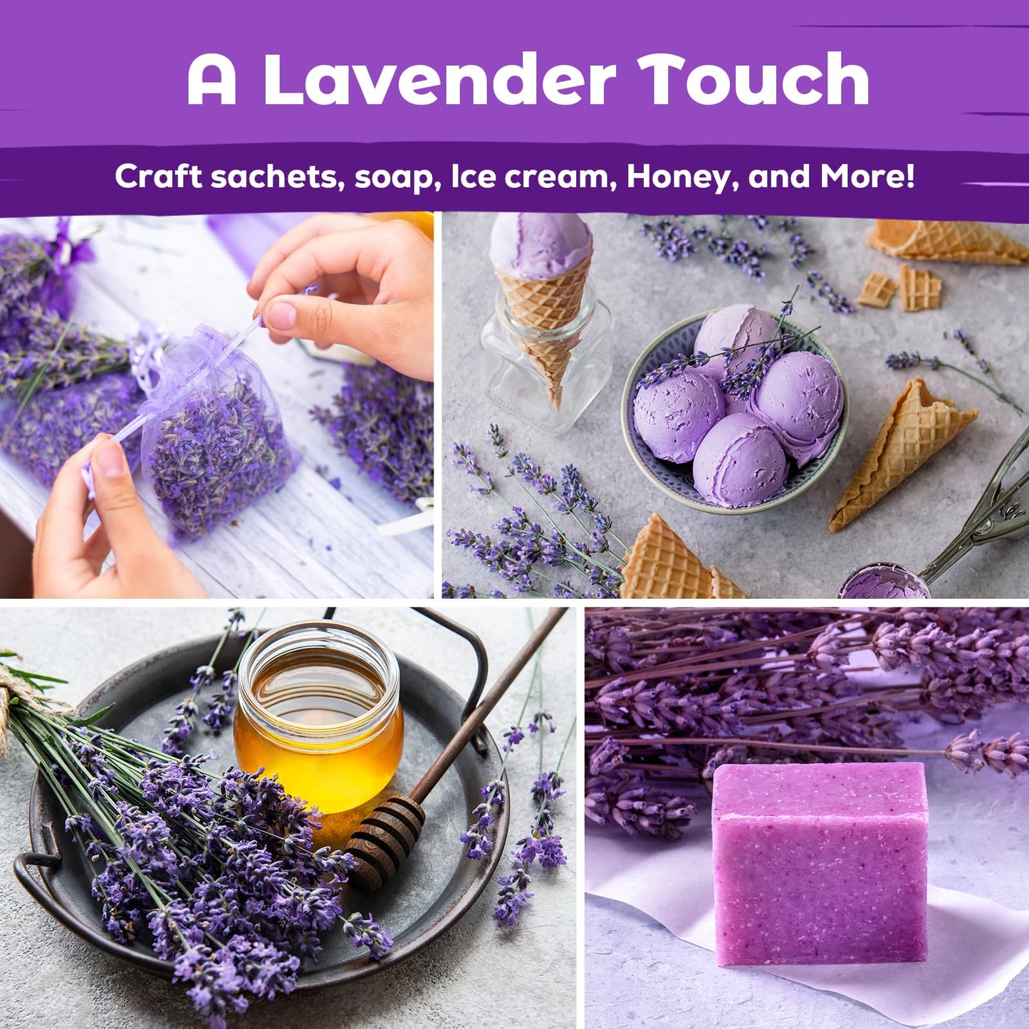 5500+ English Lavender Seeds for Planting Outdoor Heirloom Lavandula Flower Seeds High Germination Fragrant Purple Flowers Indoor Easy to Grow (0.55 oz)