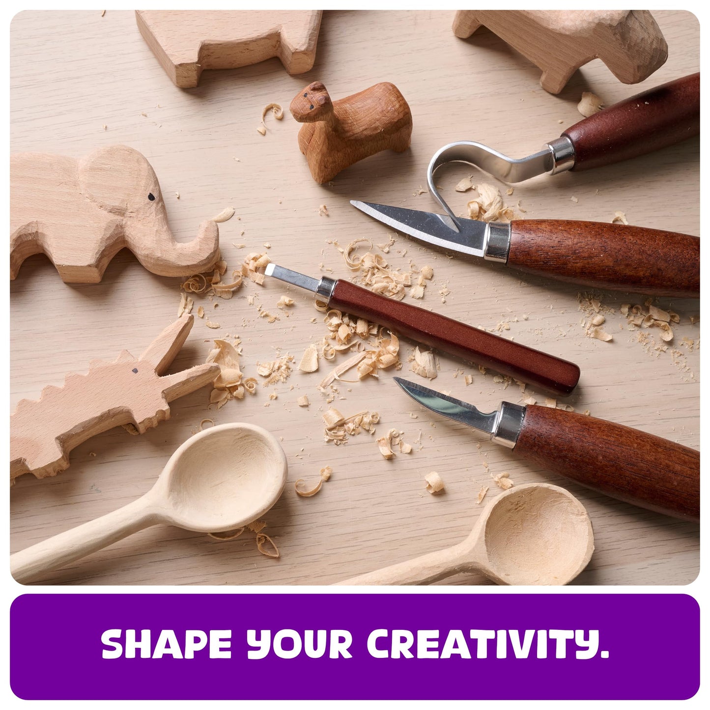 Wood Whittling Kit - Wood Carving Tools - Crafts for Adults - Easter Unique Gifts - Teen Boy Gifts - Birthday Gift Ideas for Women - Hobbies DIY Kits for Adults, Boys, Girls, Women, & Men