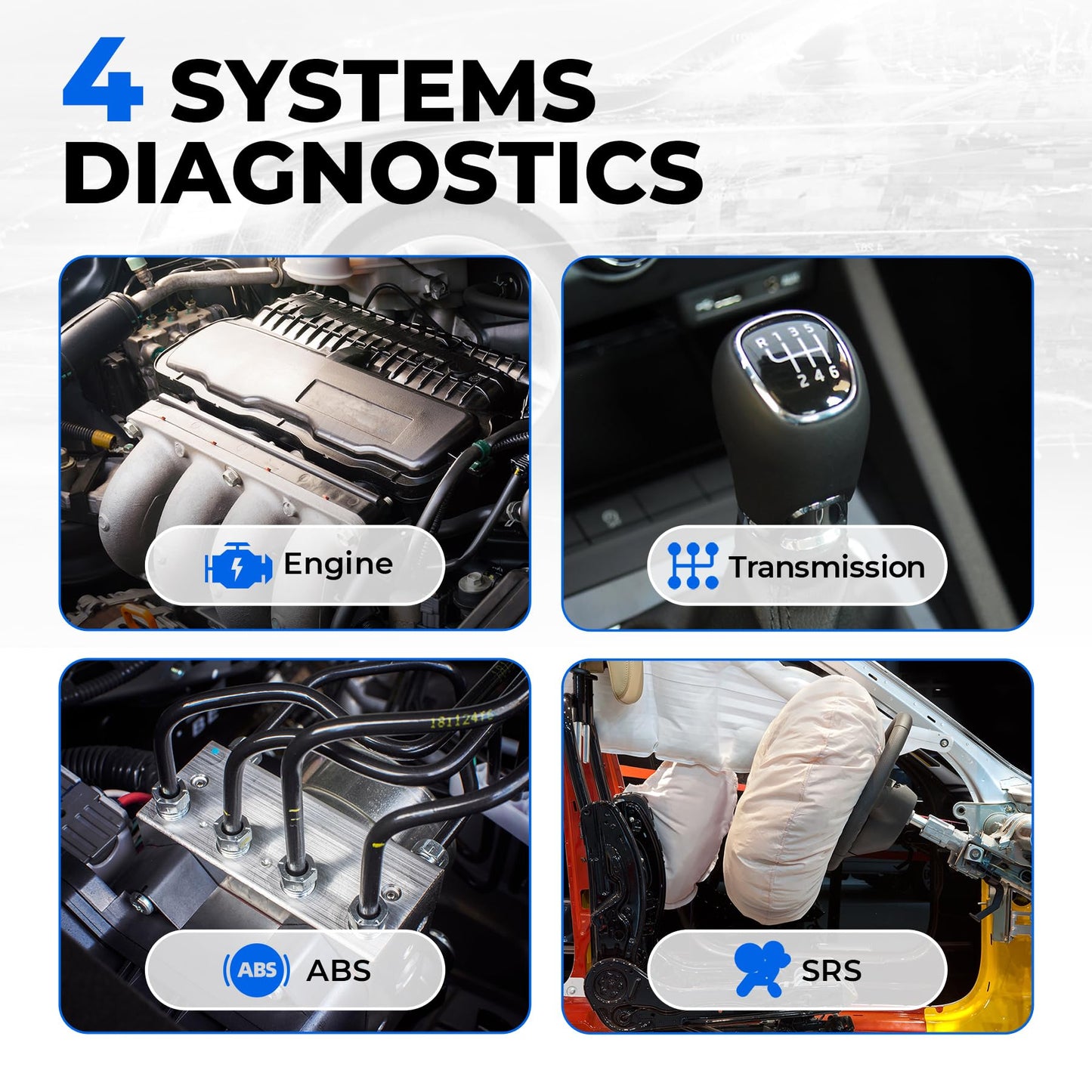 OBD2 Scanner TOPDON AD500, Oil SAS Throttle TPMS BMS EPB Reset, Engine ABS SRS Transmission, Diagnostic Scan Tool, AutoVIN, Car Check Engine Code Reader with Battery Test, Lifetime Wi-Fi Free Update