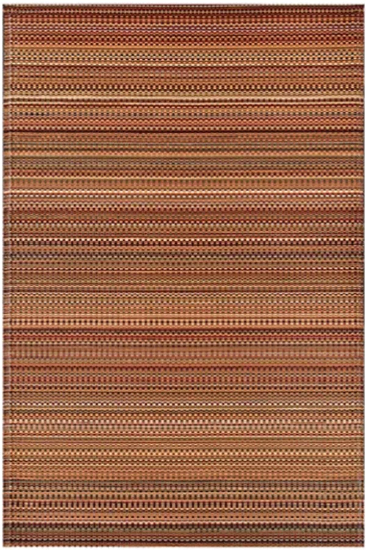 Mad Mats Mixed Earth Outdoor Rug – Reversible Plastic Mat (8 × 10 ft) – UV‑Resistant, Water‑Repellent & Easy‑Clean – Eco‑Friendly Recycled Patio/Deck Carpe