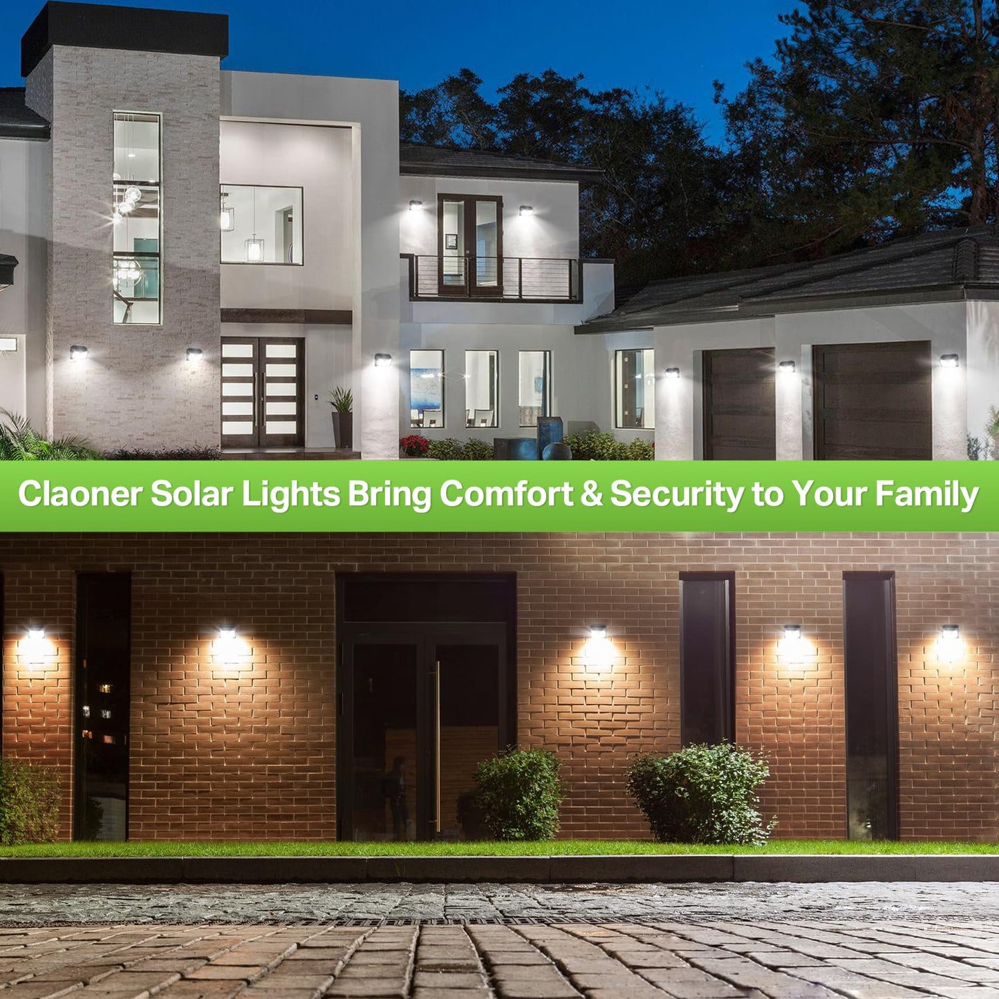 Solar Motion Lights Outdoor, Ultra Bright Solar Fence Lights with Motion Sensor, IP65 Waterproof Security Light 3 Modes, 270ยฐ Lighting Angle, Wall Lights for Deck Patio Fence Garage Door (6 Packs)